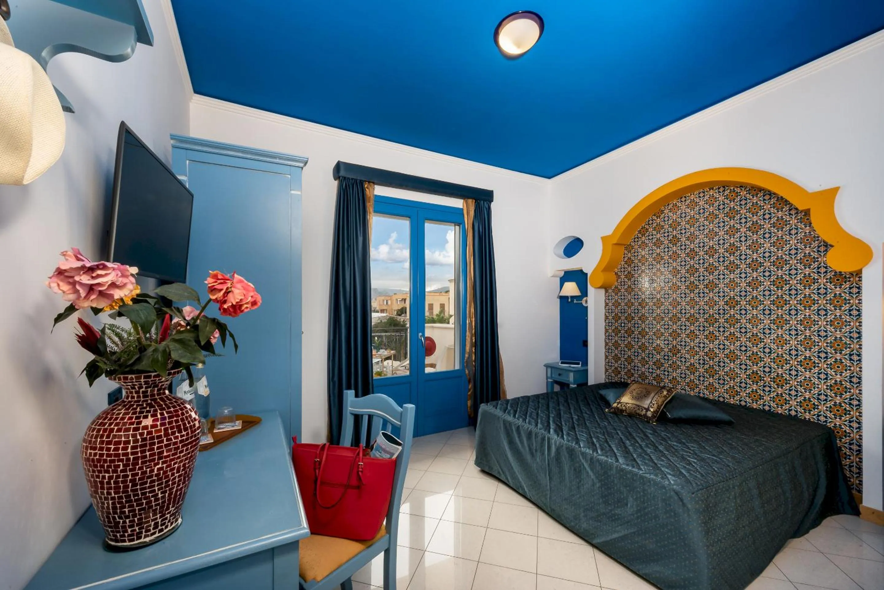 Bed in Hotel Ristorante Mediterraneo Faro