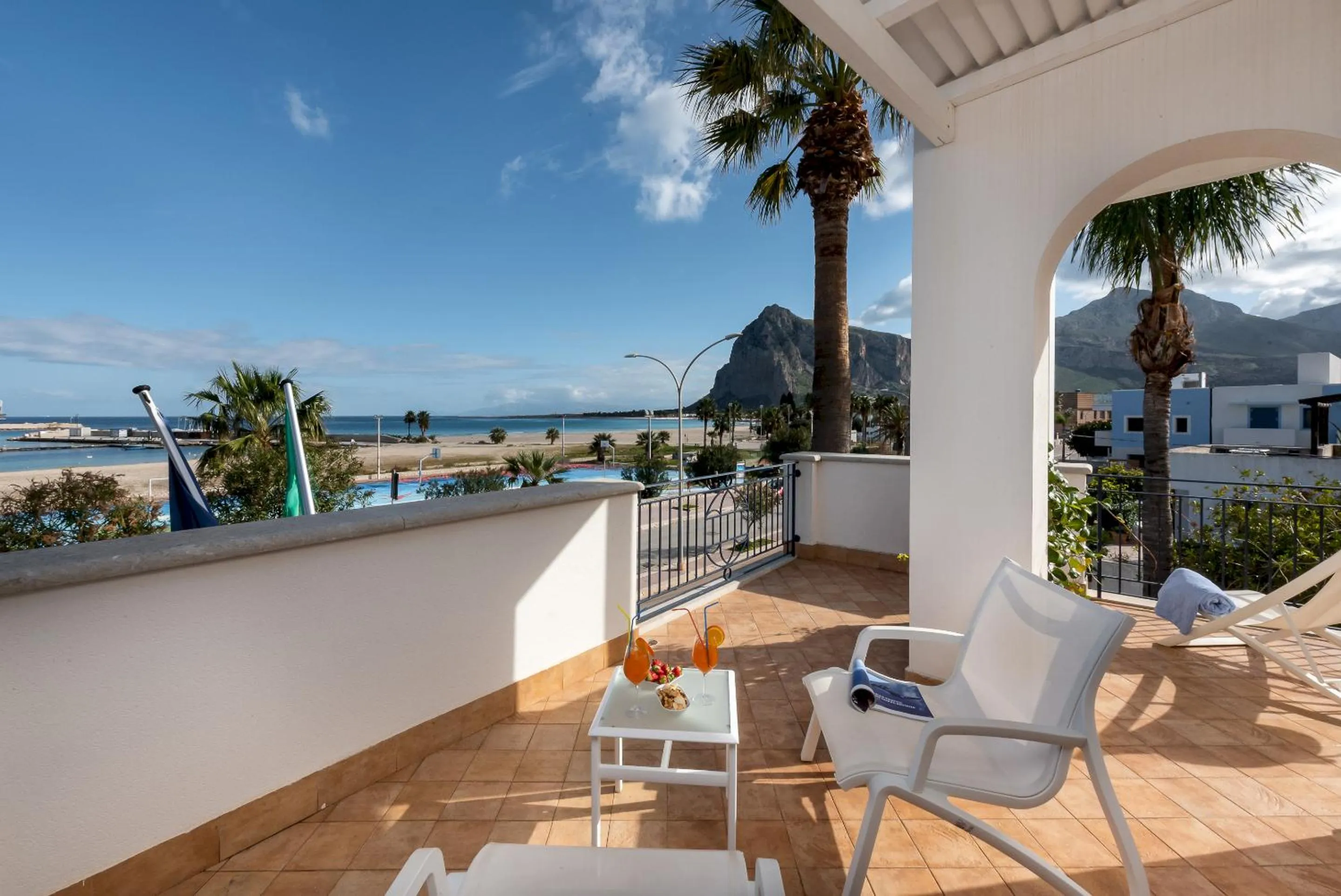 Balcony/Terrace in Hotel Ristorante Mediterraneo Faro