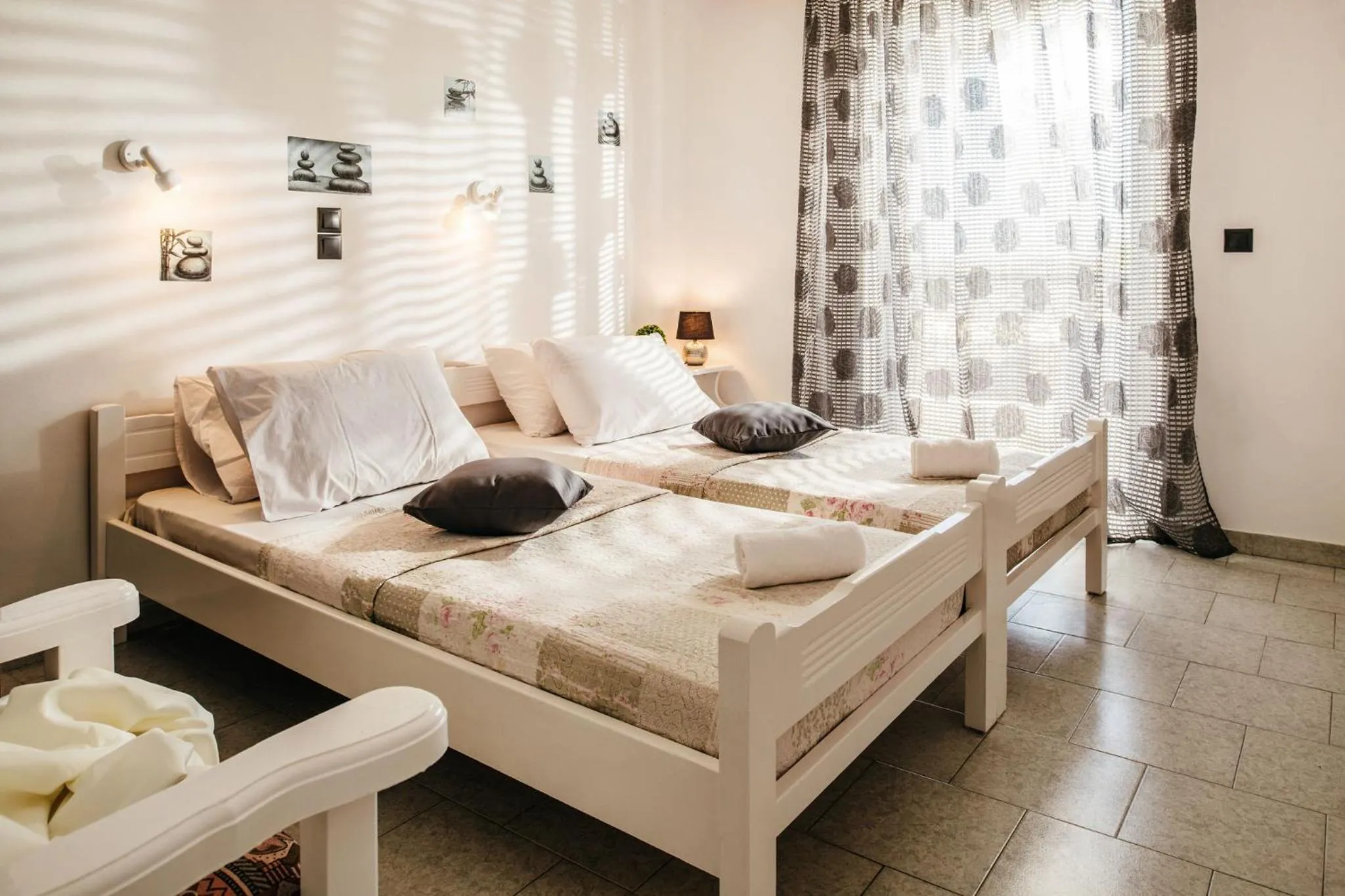 Bed in Villa Corali Apartments Sea Breath & Pool