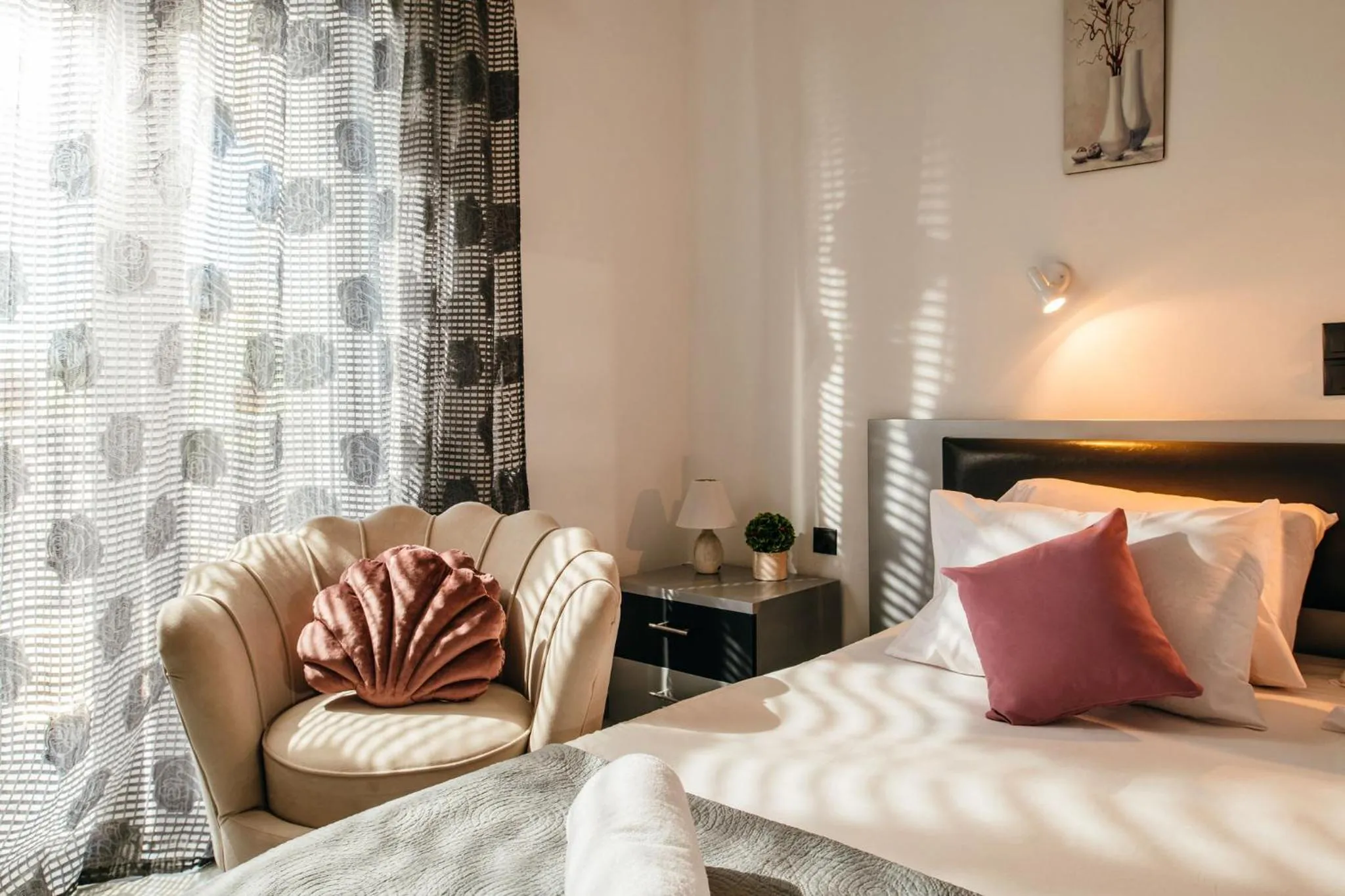 Bed in Villa Corali Apartments Sea Breath & Pool