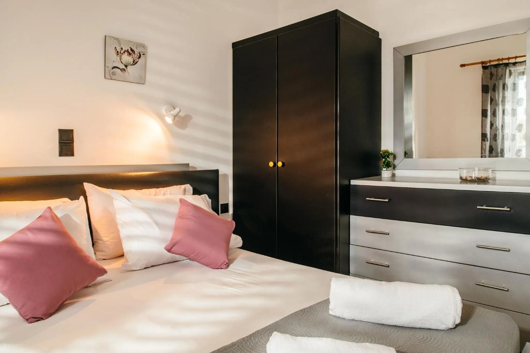 Bed in Villa Corali Apartments Sea Breath & Pool