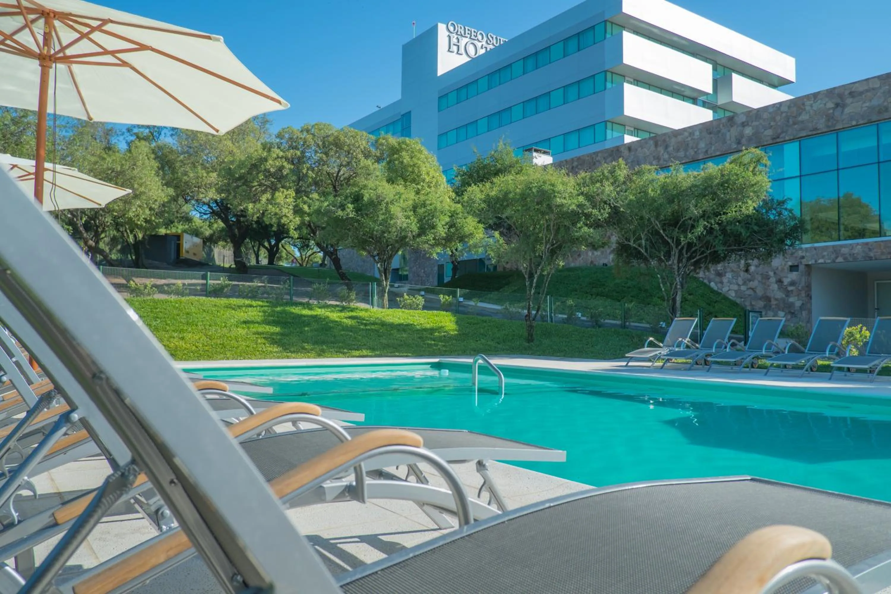 Property building in Orfeo Suites Hotel Sierras Chicas