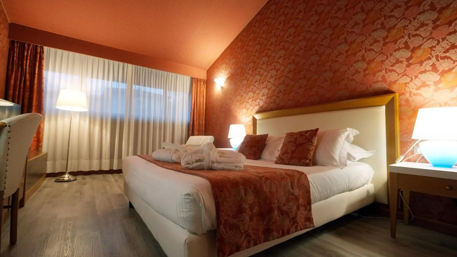 Bed in Hotel Motel Visconteo