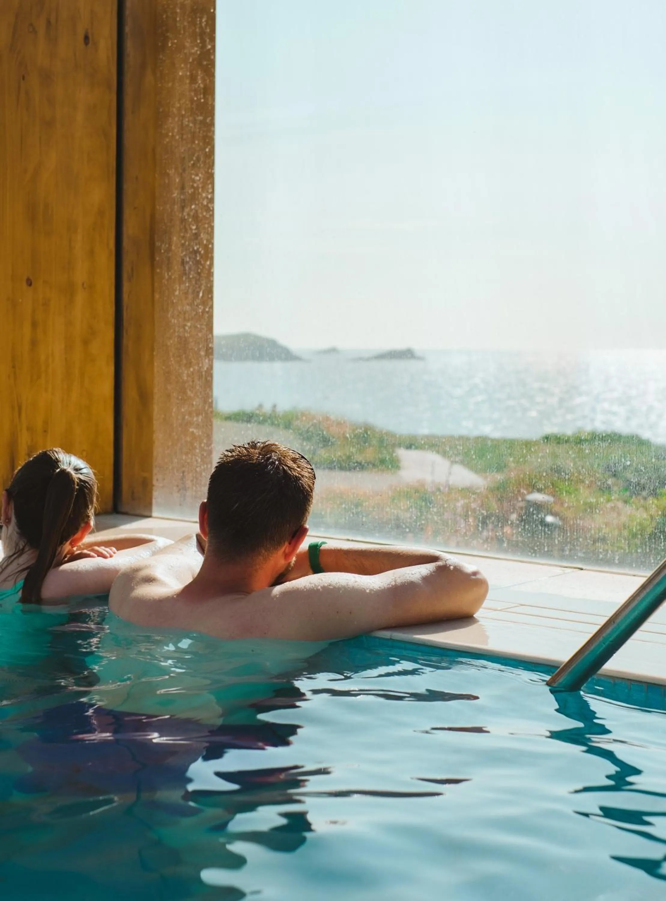 Pool view in The Headland Hotel and Spa