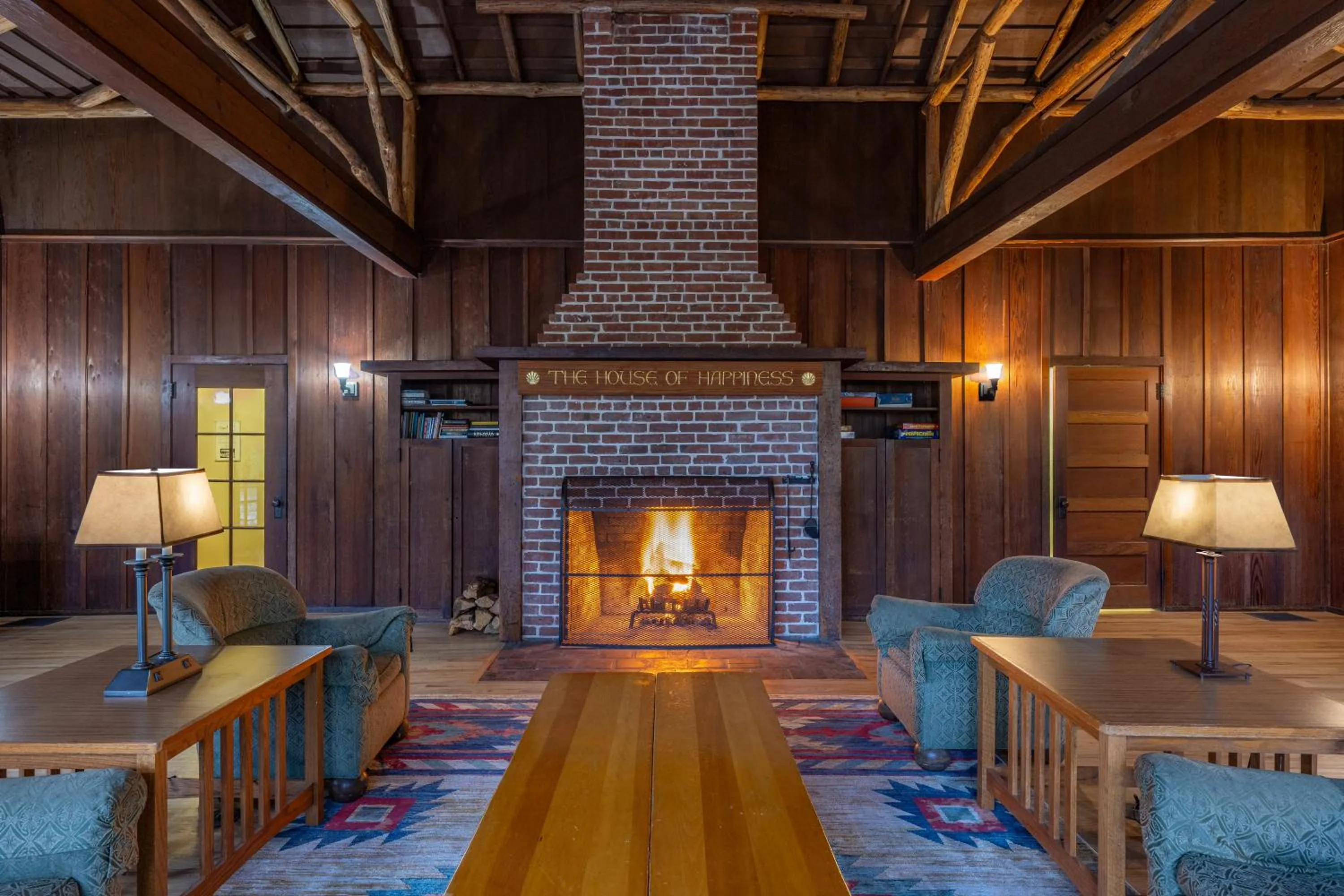 Seating area in Asilomar Conference Grounds