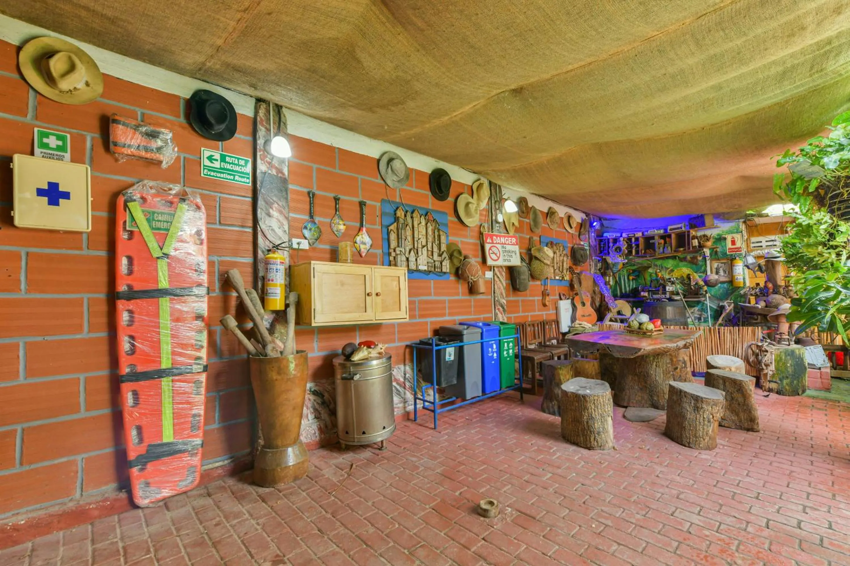 Seating area in Posada Amaripucci