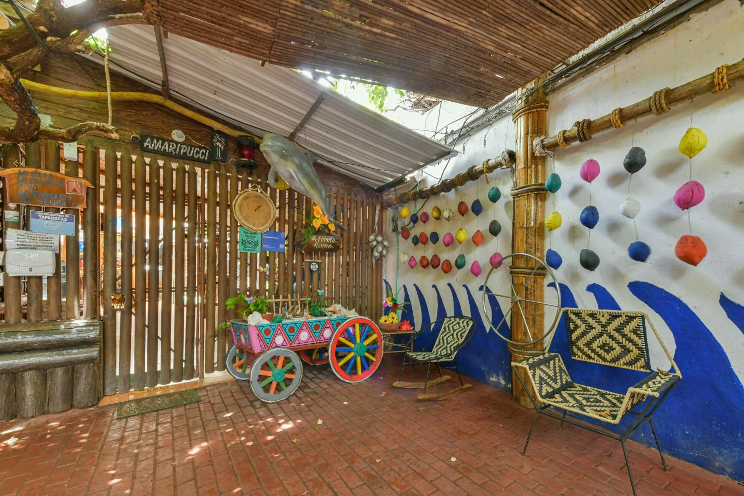 Facade/entrance in Posada Amaripucci