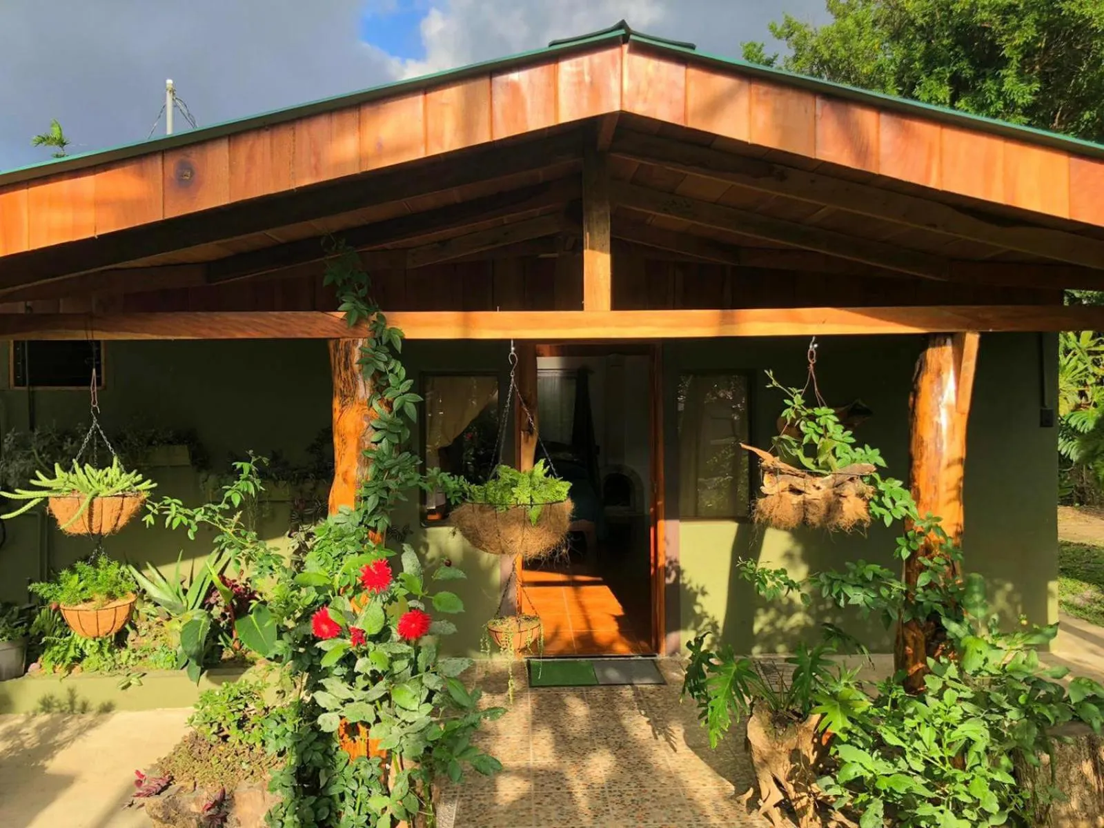 Garden view in Casa Haydee Monteverde
