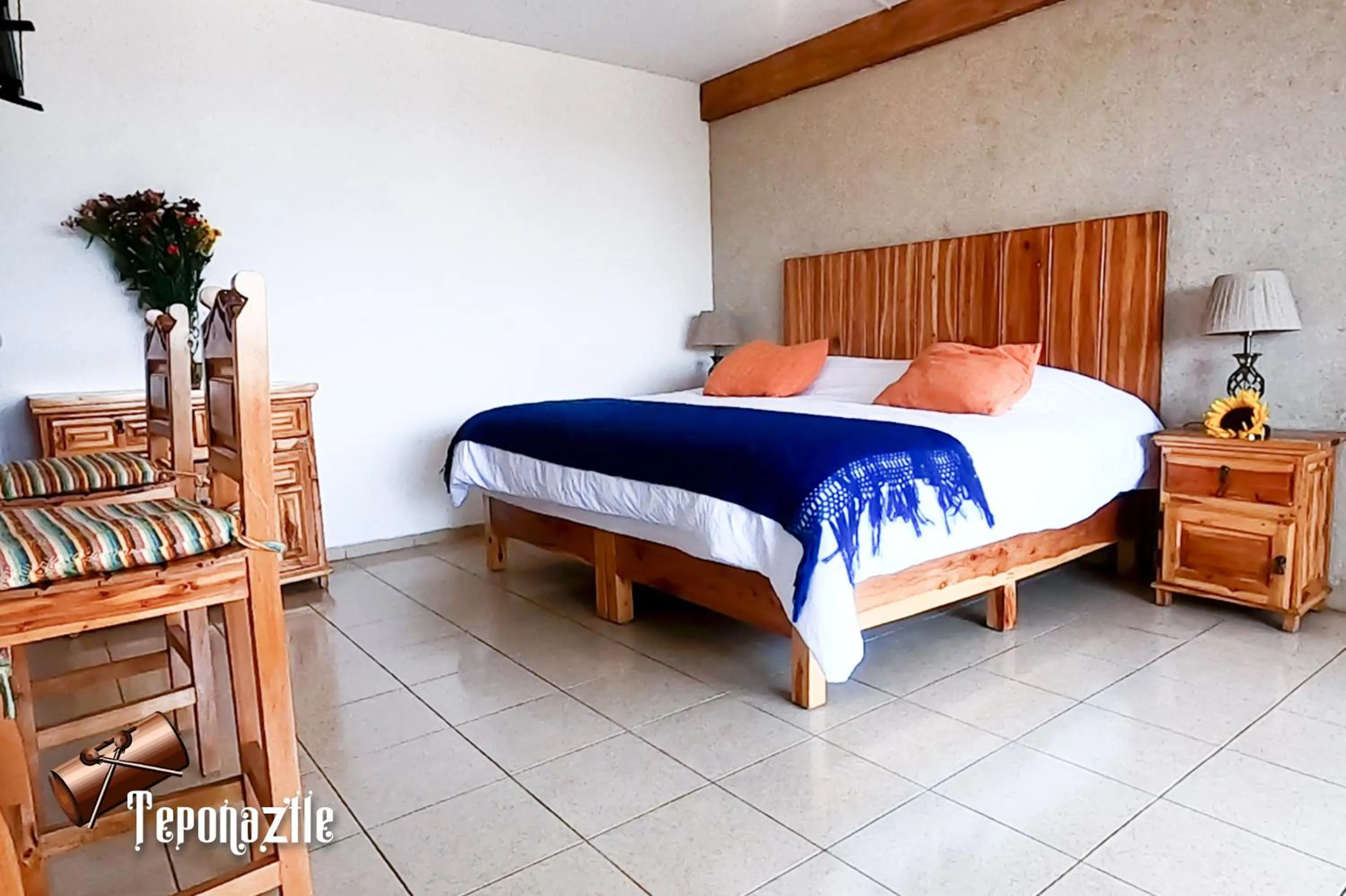 Bed in La Pirámide del Tepozteco