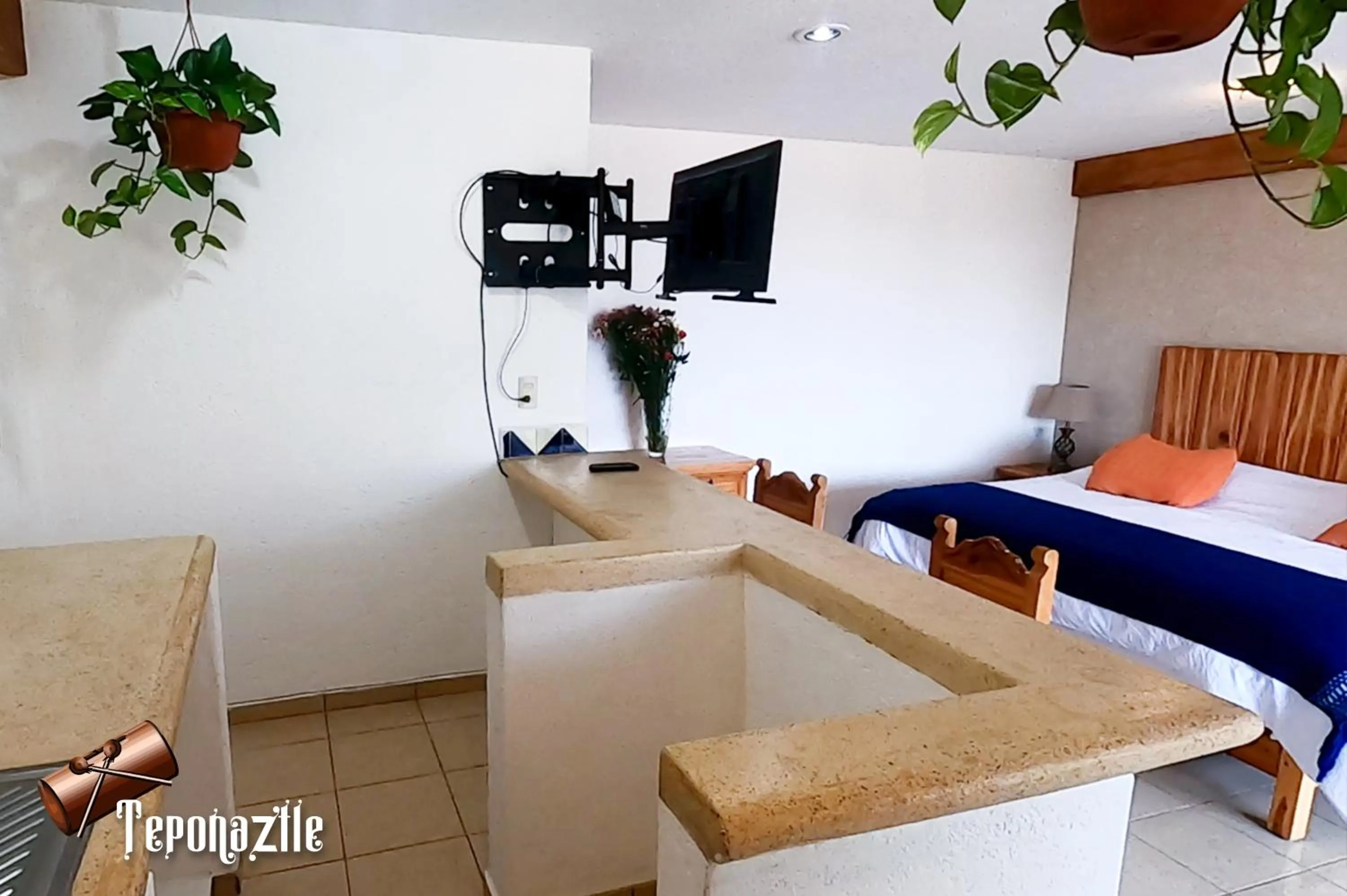 Bed in La Pirámide del Tepozteco