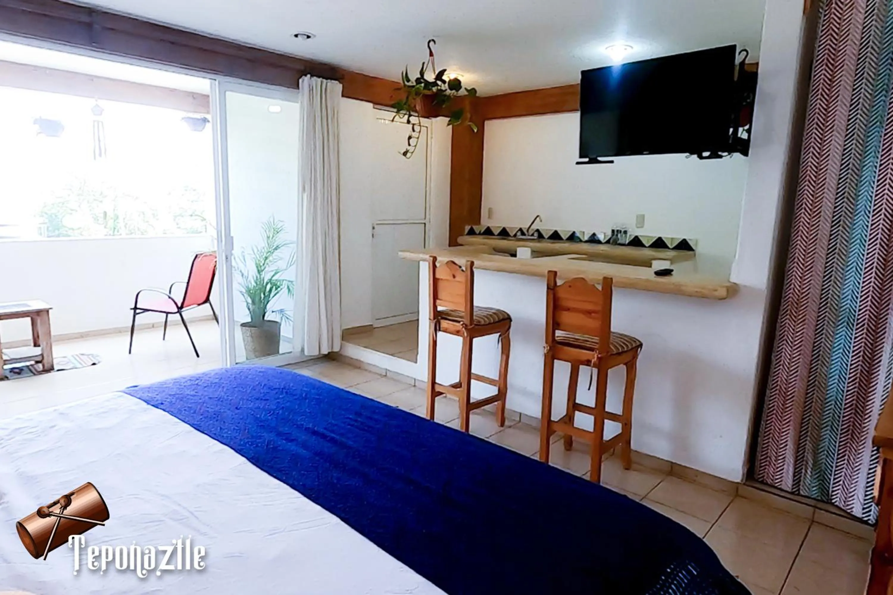 Bed in La Pirámide del Tepozteco