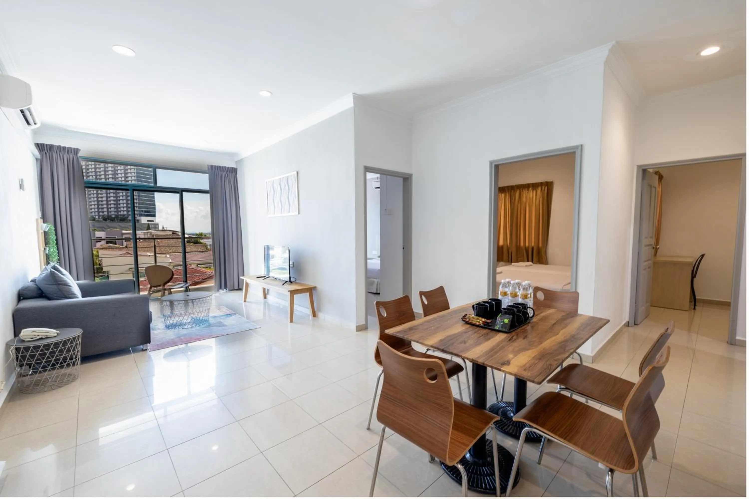 Living room in Golden View Serviced Apartments