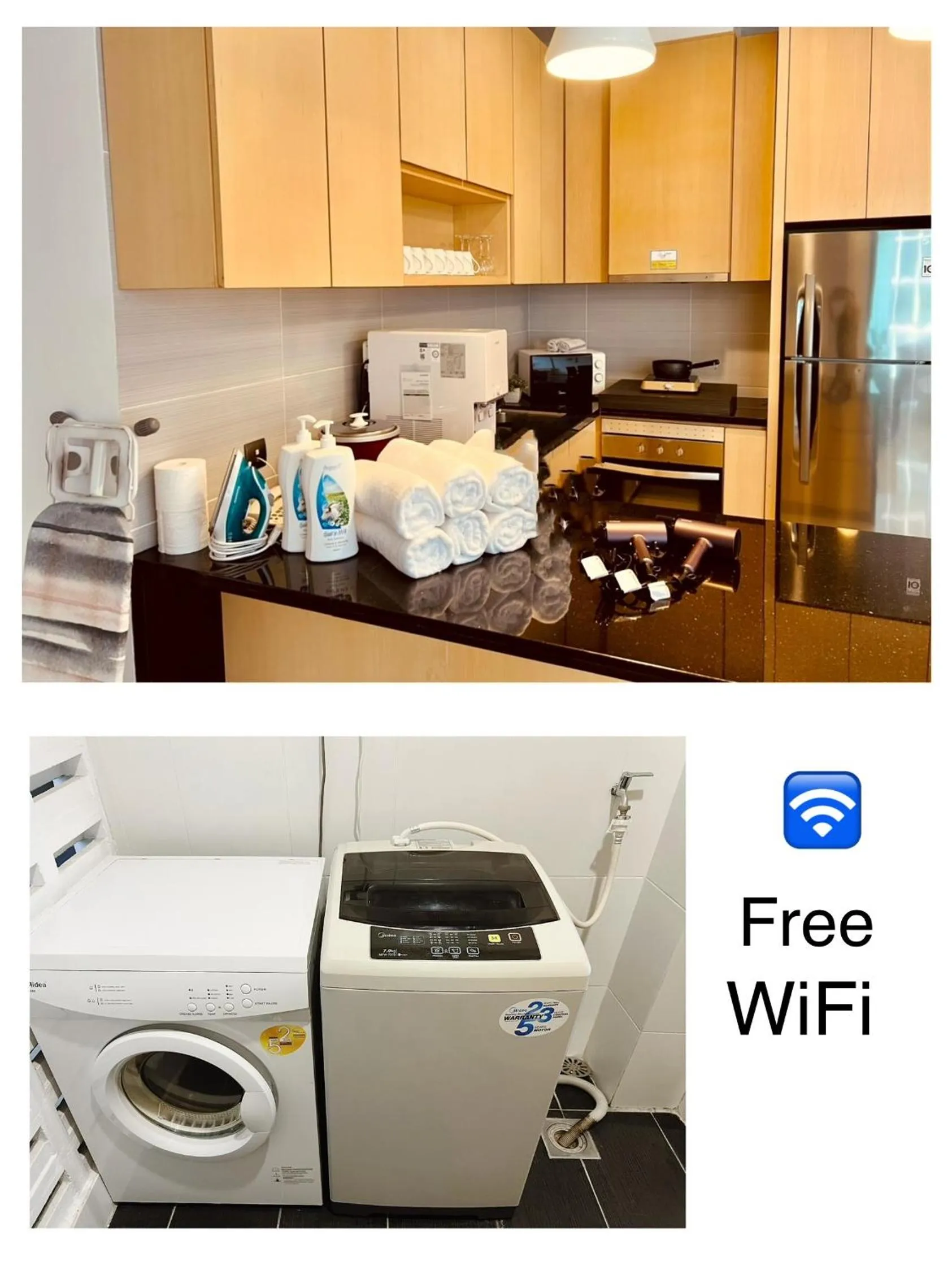 Kitchen or kitchenette in Imperial Grand Suite Apartment Kuching