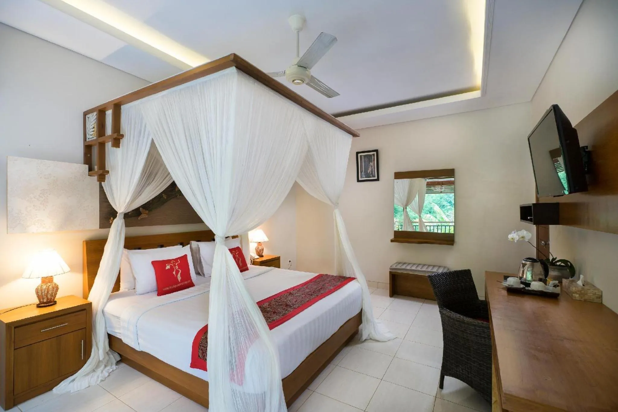 Bedroom, Bed in Jungle Haven Resort Central Ubud