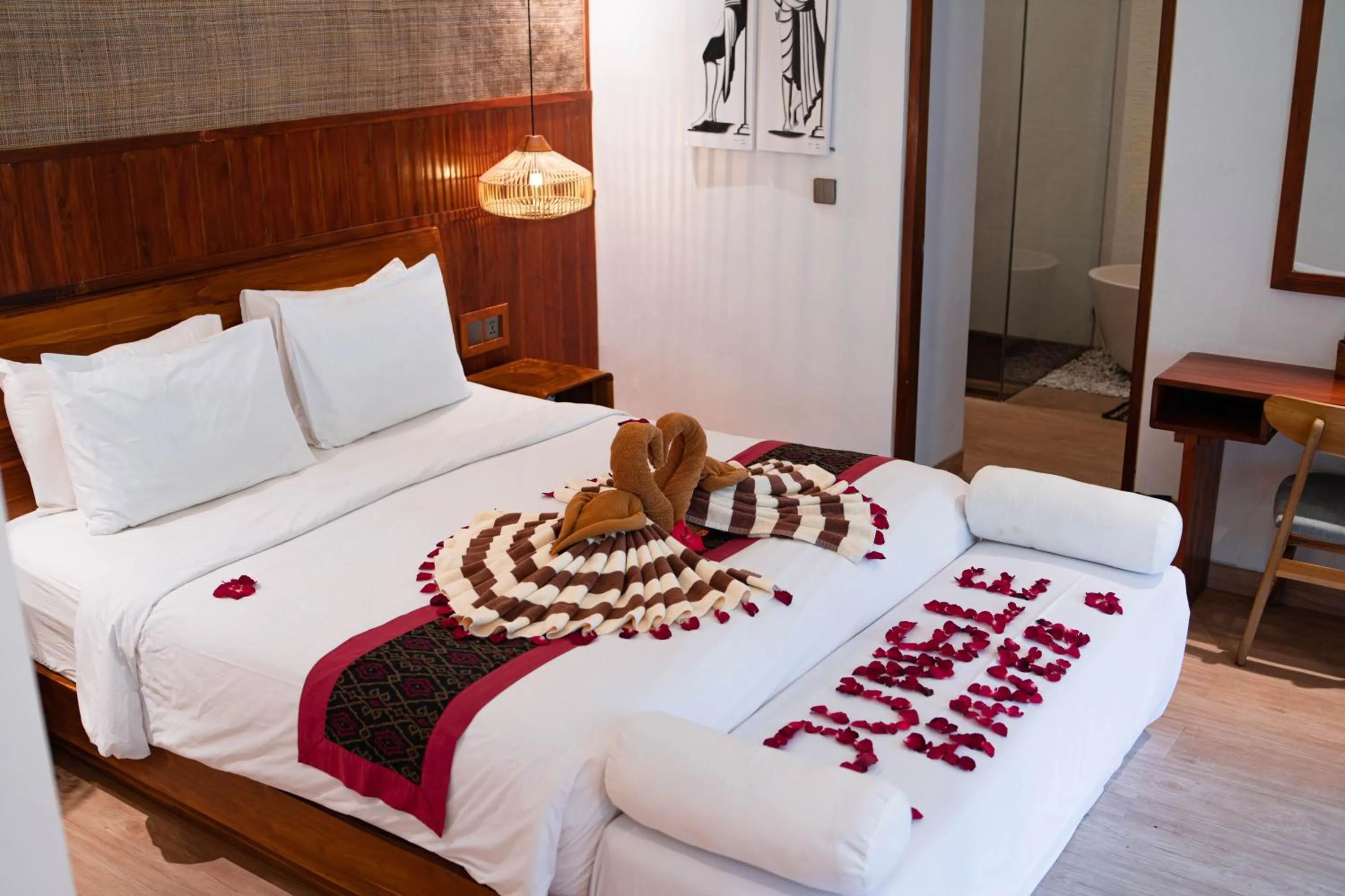 Bedroom, Bed in Jungle Haven Resort Central Ubud