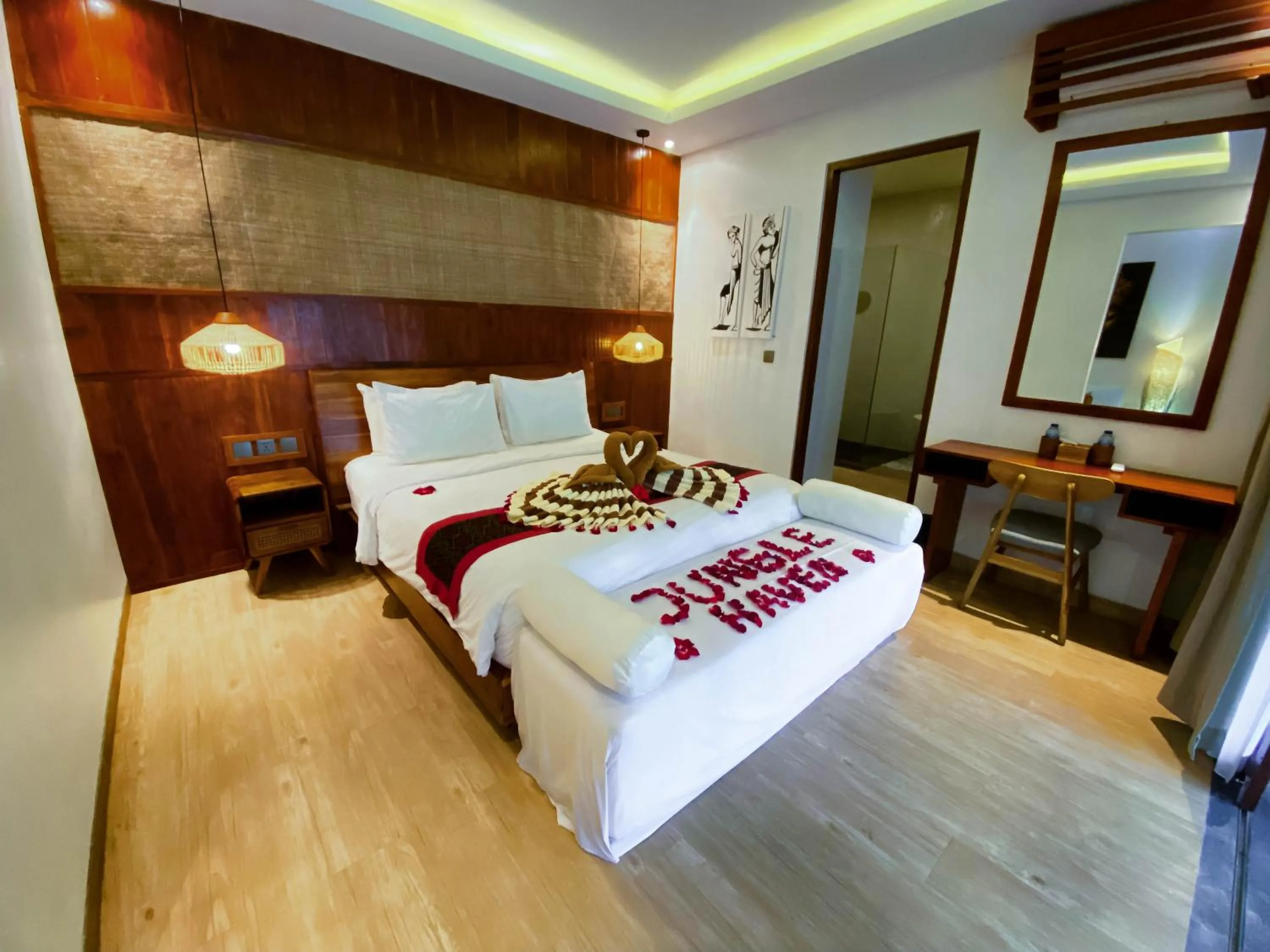 Bedroom, Bed in Jungle Haven Resort Central Ubud