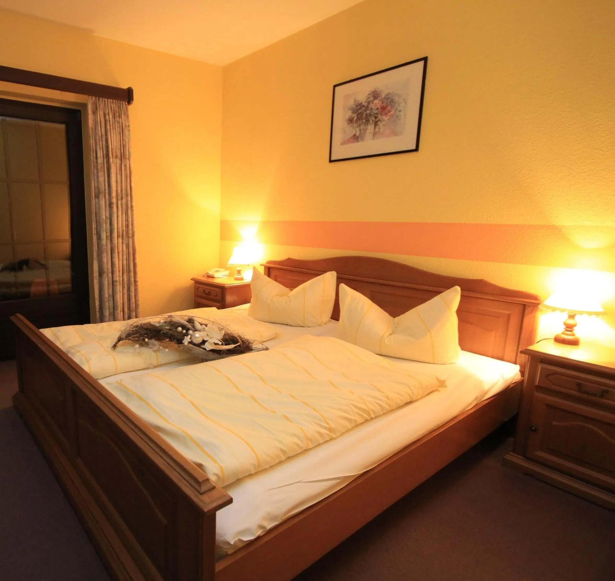 Decorative detail, Bed in Hotel Jägerklause