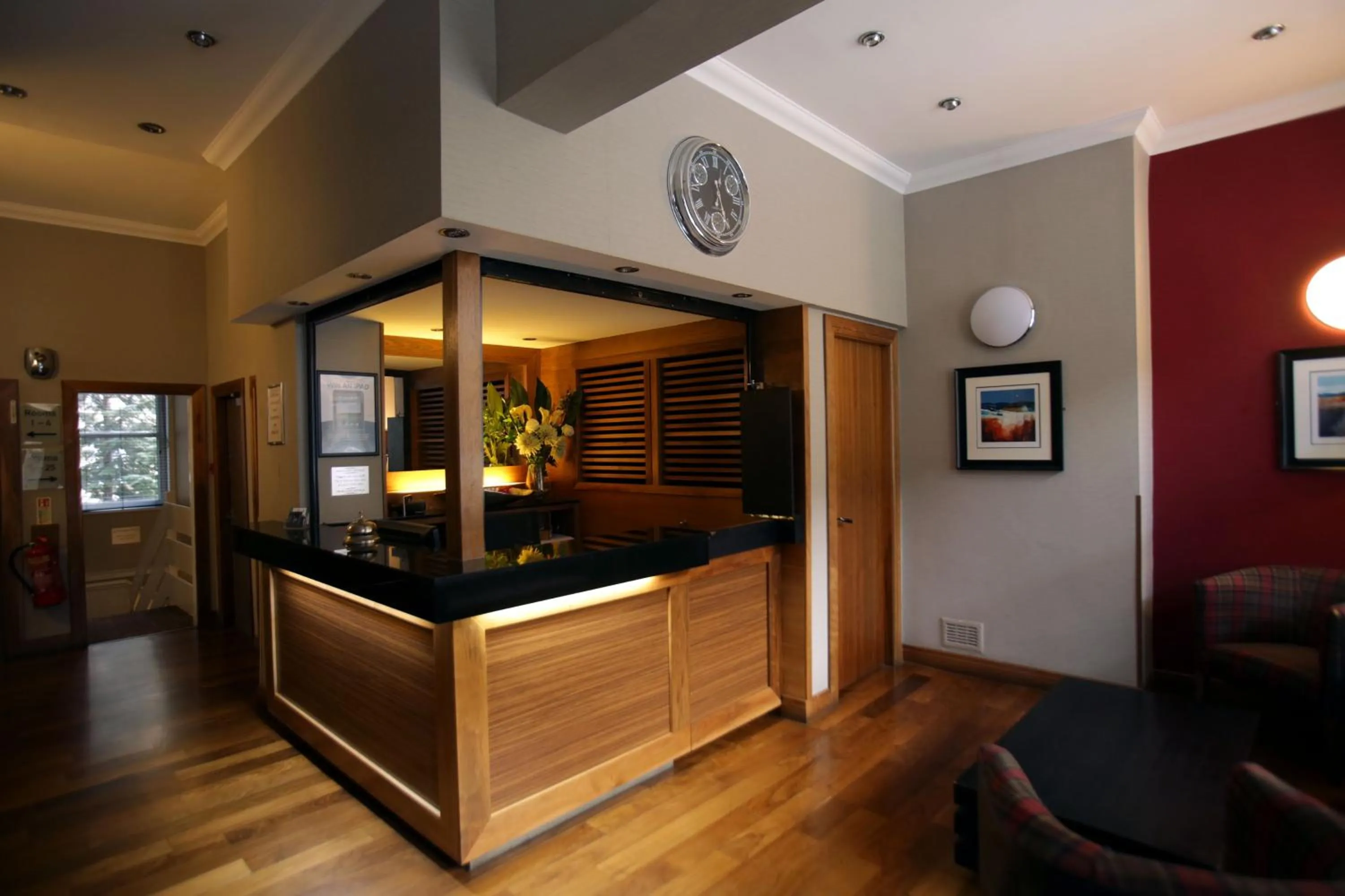 Lobby or reception in Kelvingrove Hotel - Sauchiehall St