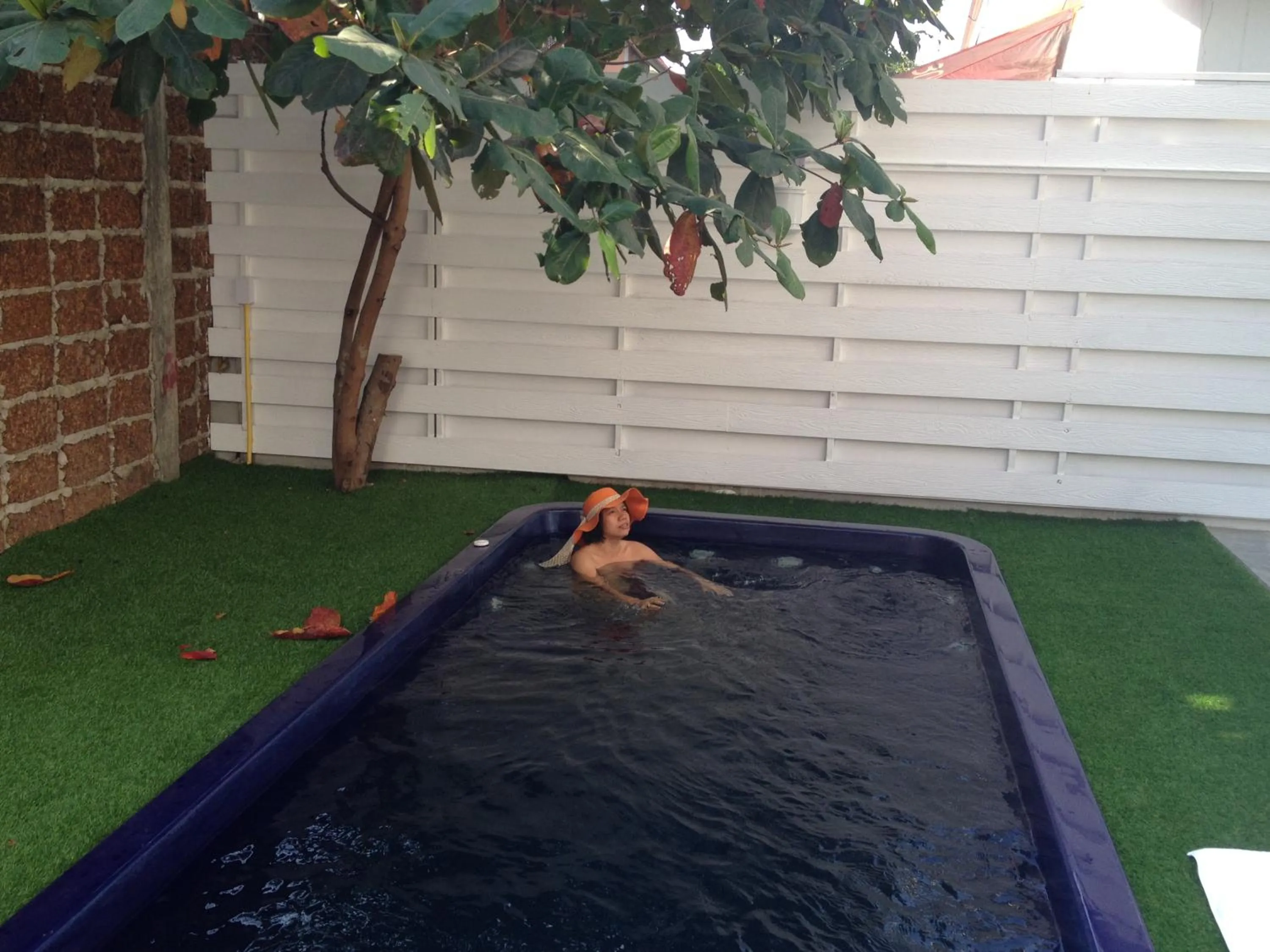 Swimming pool in Barefeet Naturist Resort