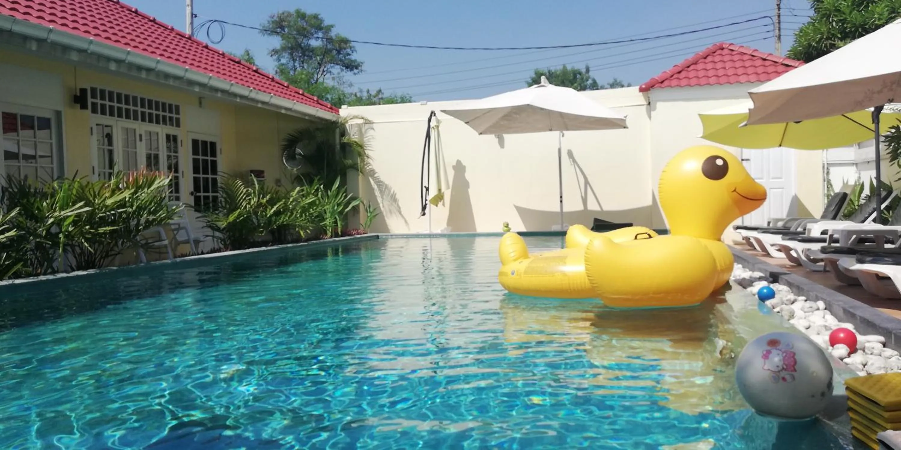 Swimming pool in Barefeet Naturist Resort