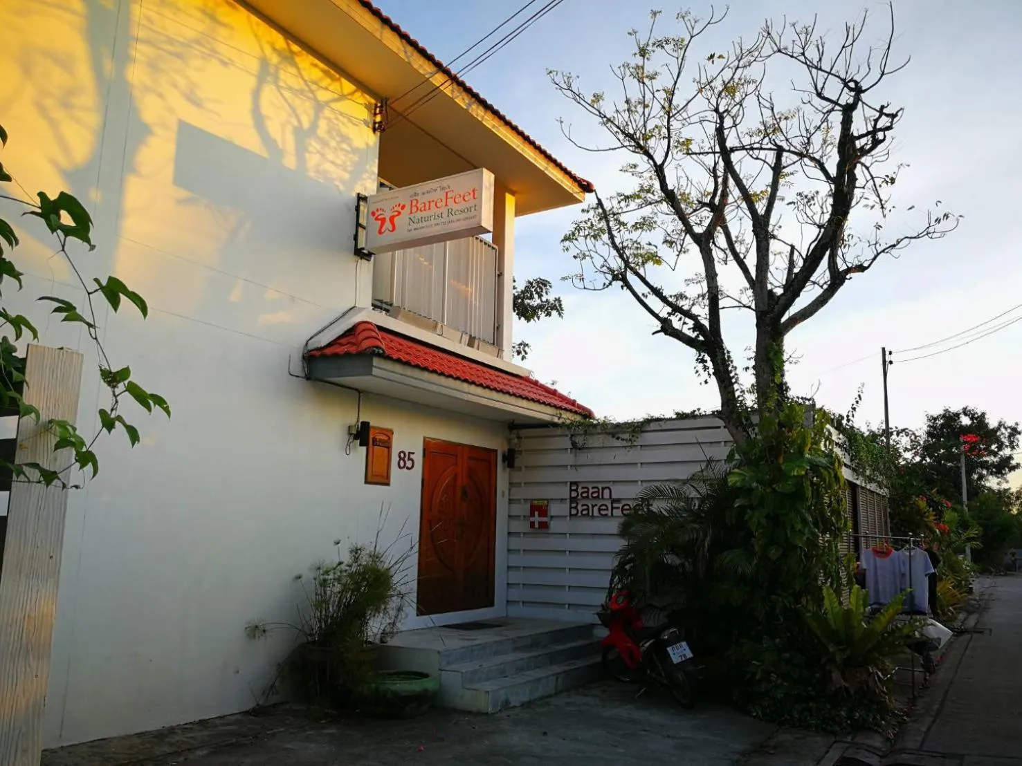 Property building in Barefeet Naturist Resort