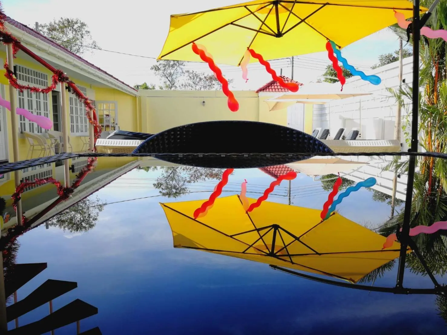 Pool view in Barefeet Naturist Resort