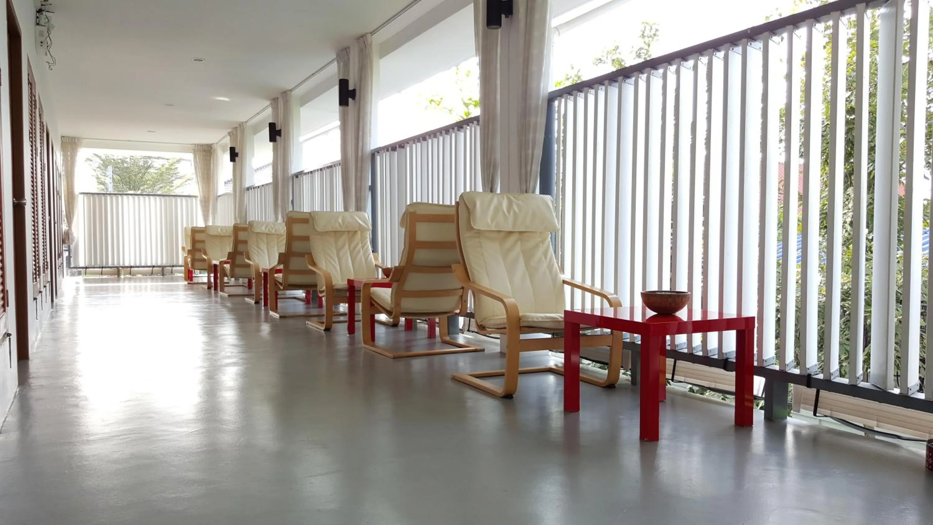 Patio in Barefeet Naturist Resort