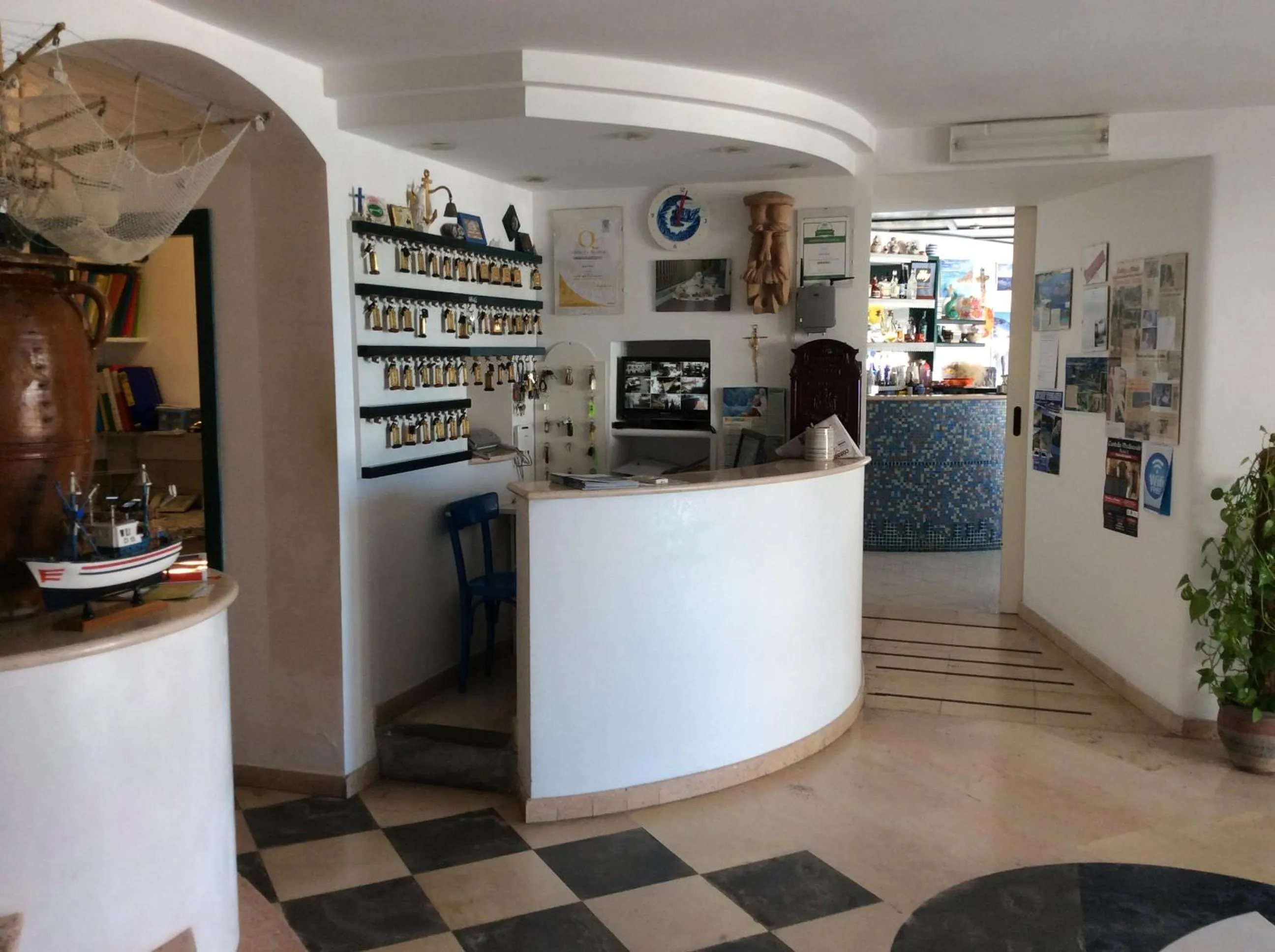 Lobby or reception in Hotel Elisa - Spiaggia Privata Inclusa