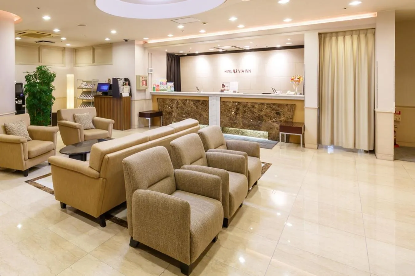 Lobby or reception, Lobby/Reception in Via Inn Hiroshima Kanayamacho