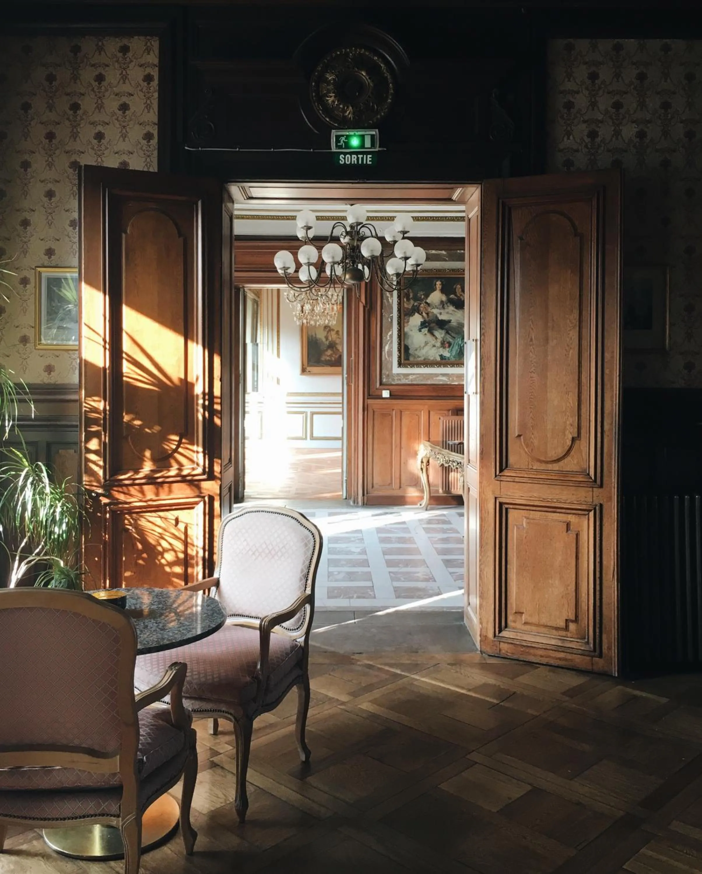 Lobby or reception in Château de Pourtalès