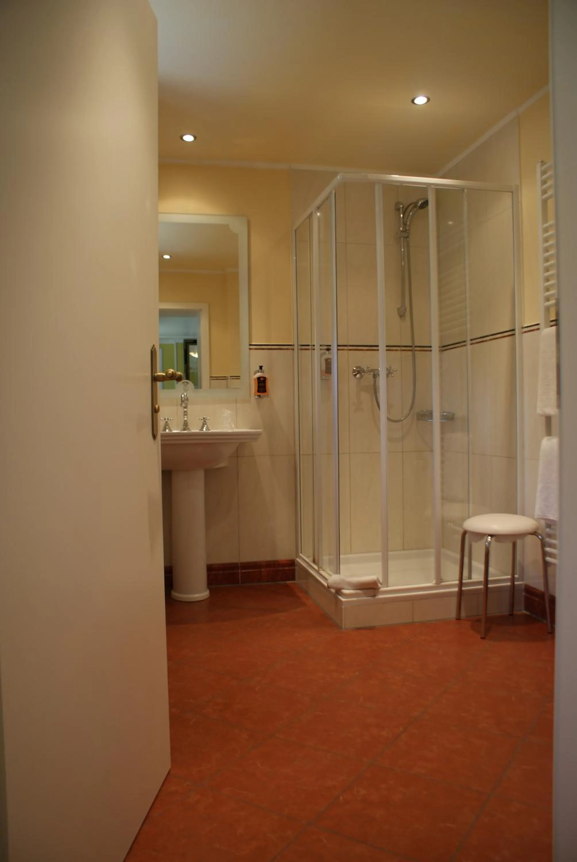 Shower in Château de Pourtalès