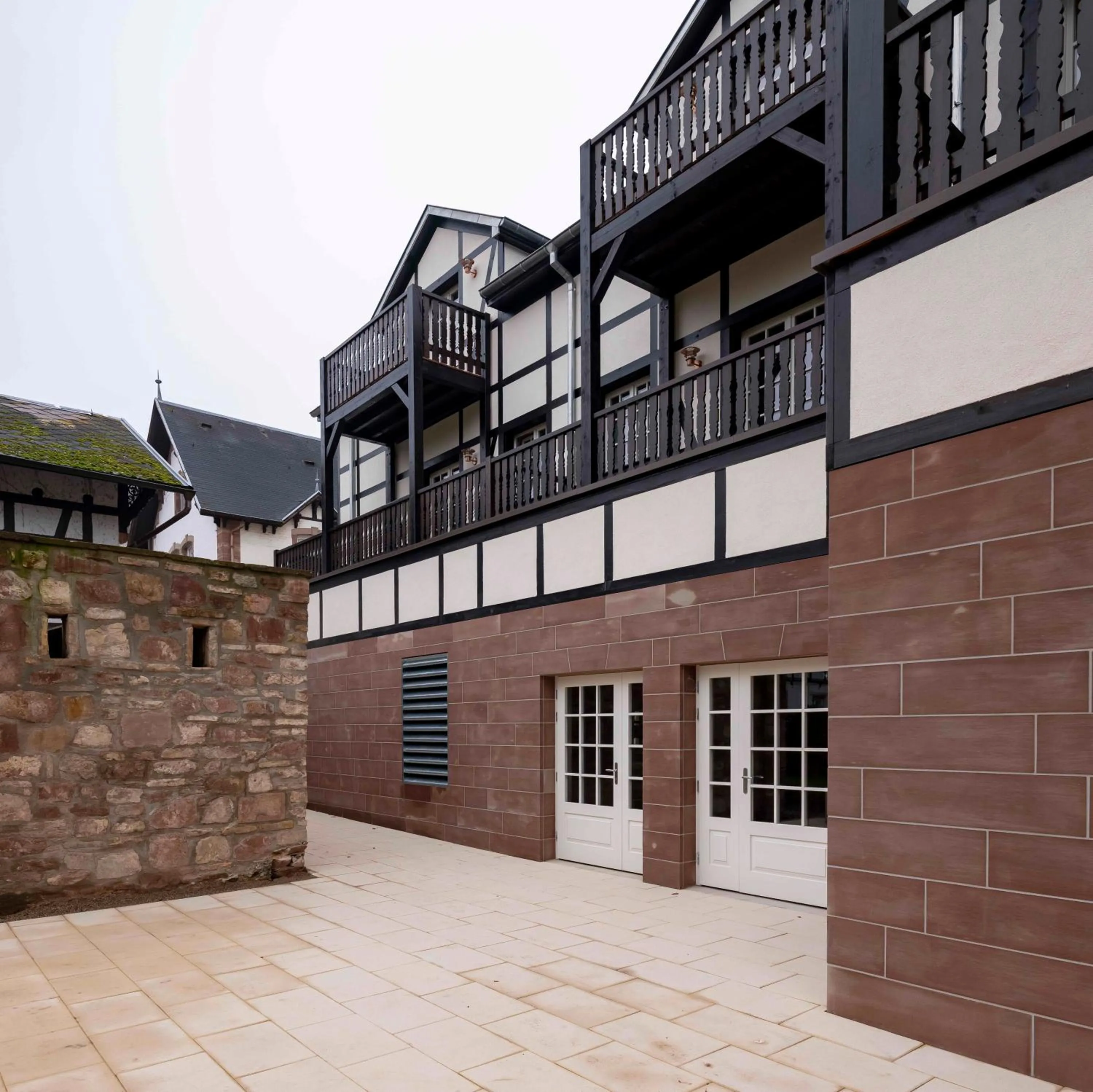 Facade/entrance in Château de Pourtalès