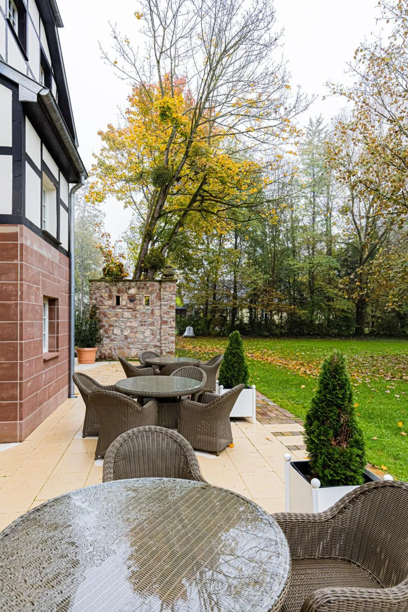 Garden in Château de Pourtalès