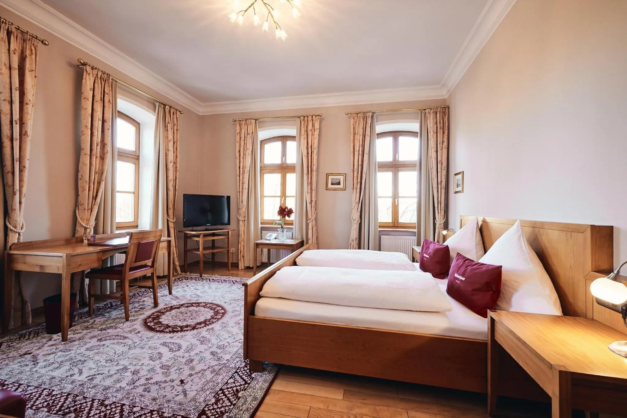 Bed in Hotel & Restaurant Waldschloss