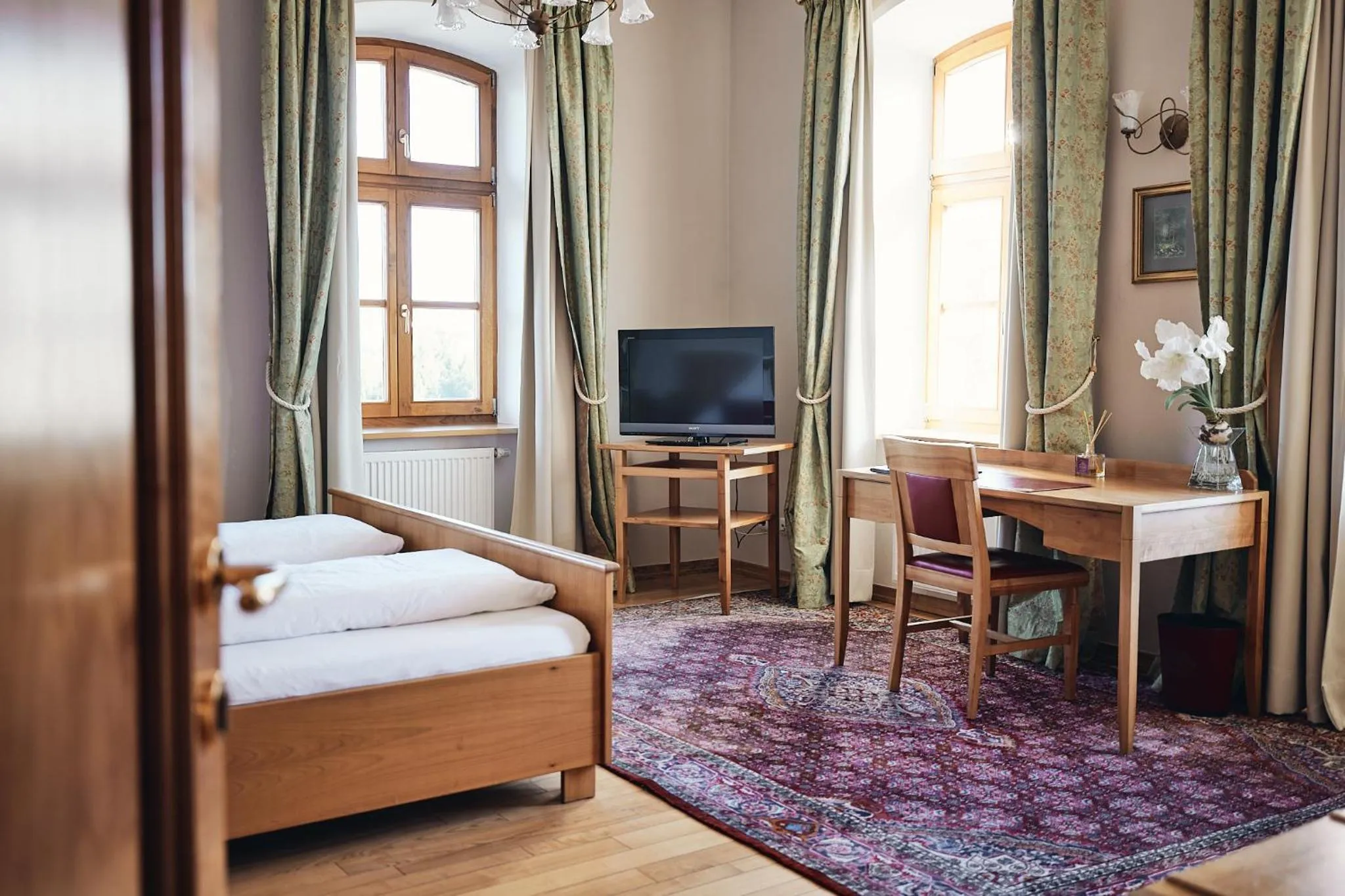 Bed in Hotel & Restaurant Waldschloss