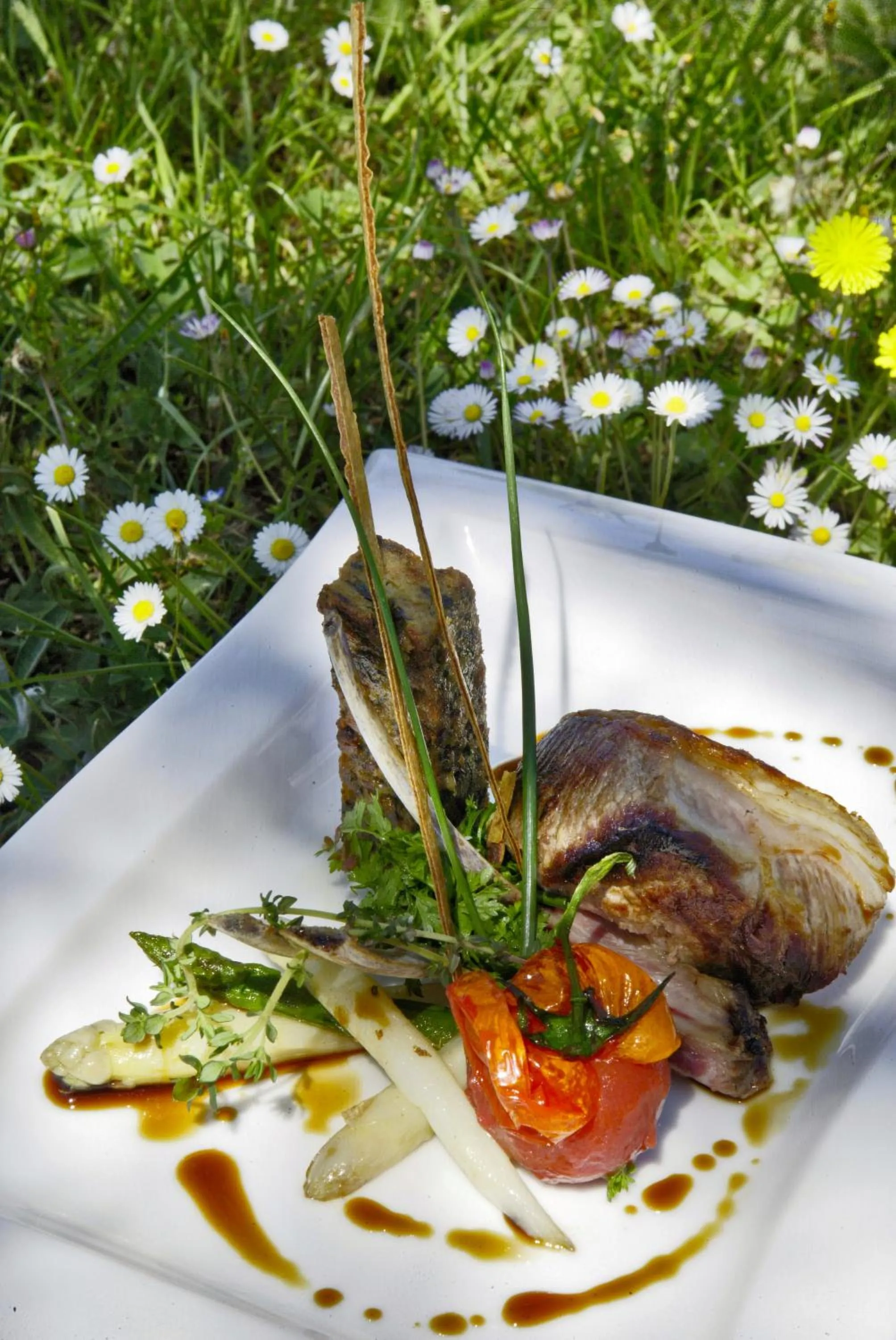 Food close-up in Hôtel Restaurant du Château