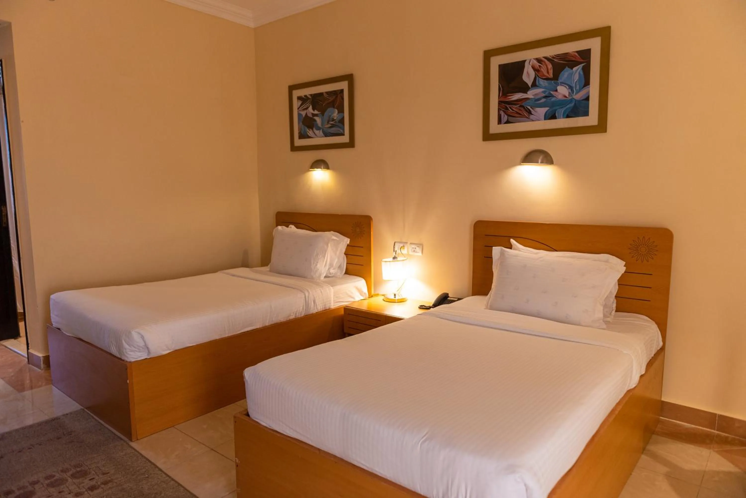 Bed in Tolip Family Club Borg El Arab