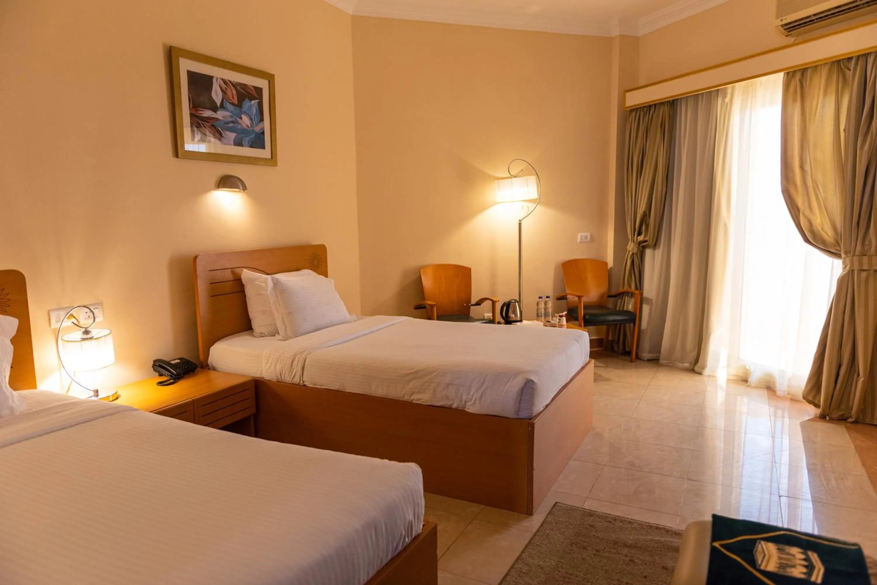 Bed in Tolip Family Club Borg El Arab