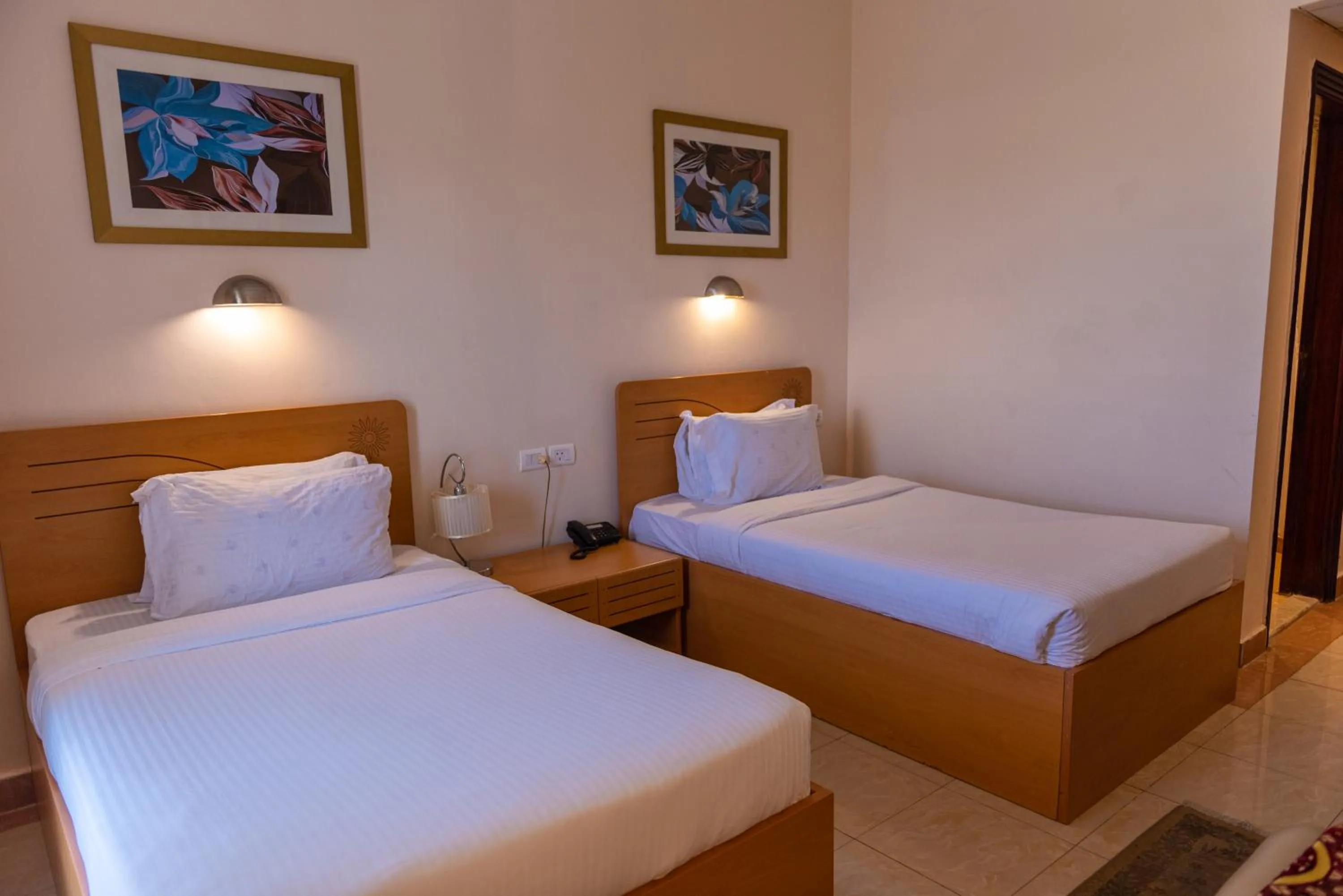 Bed in Tolip Family Club Borg El Arab