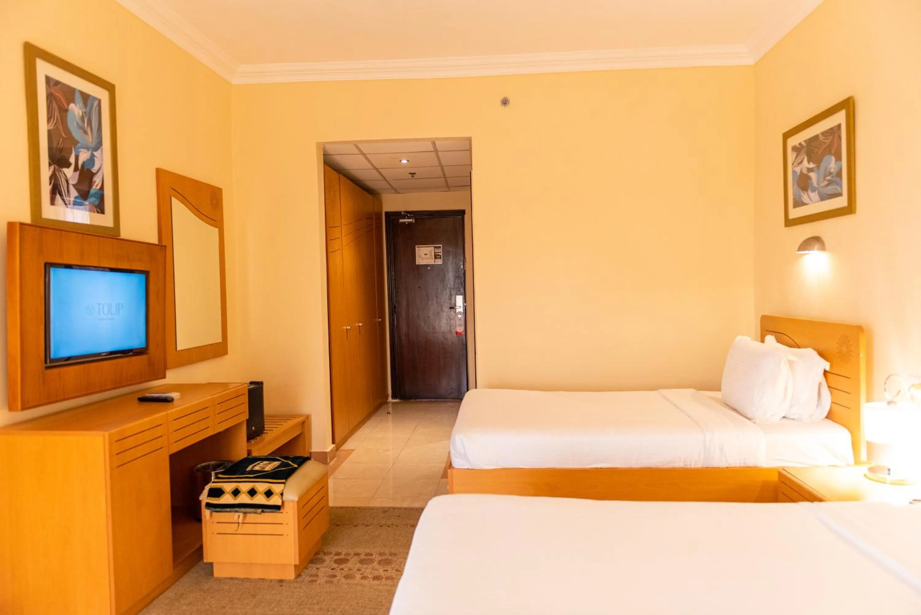 Bed in Tolip Family Club Borg El Arab