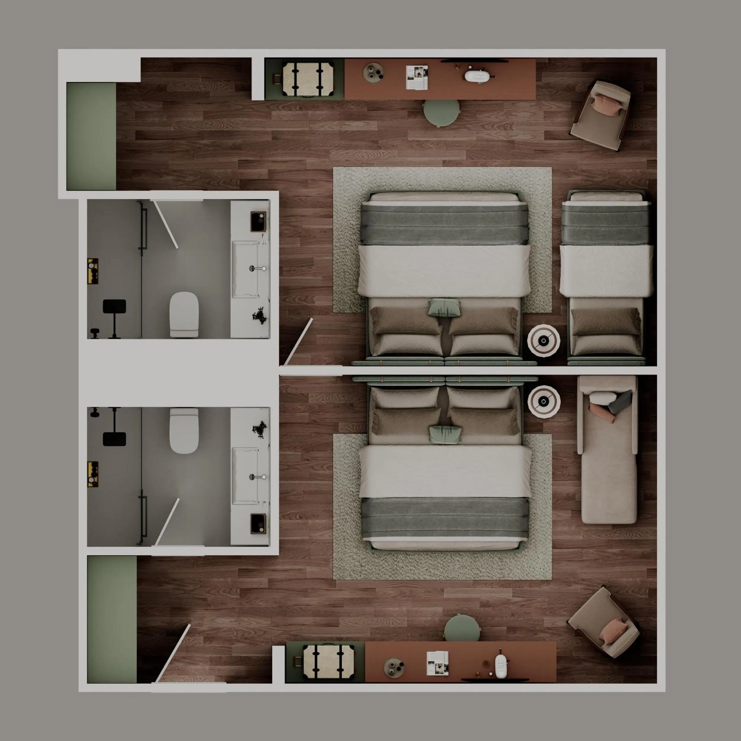 Photo of the whole room in Corendon Hydros Club Kemer