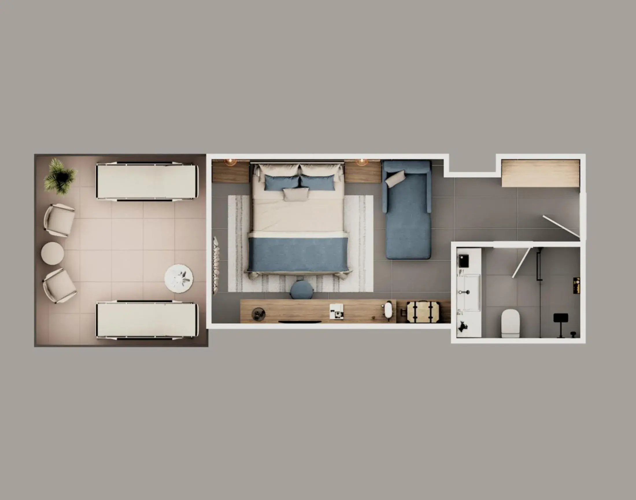 Triple Room with Terrace in Corendon Hydros Club Kemer Triple Room with Terrace in Corendon Hydros Club Kemer