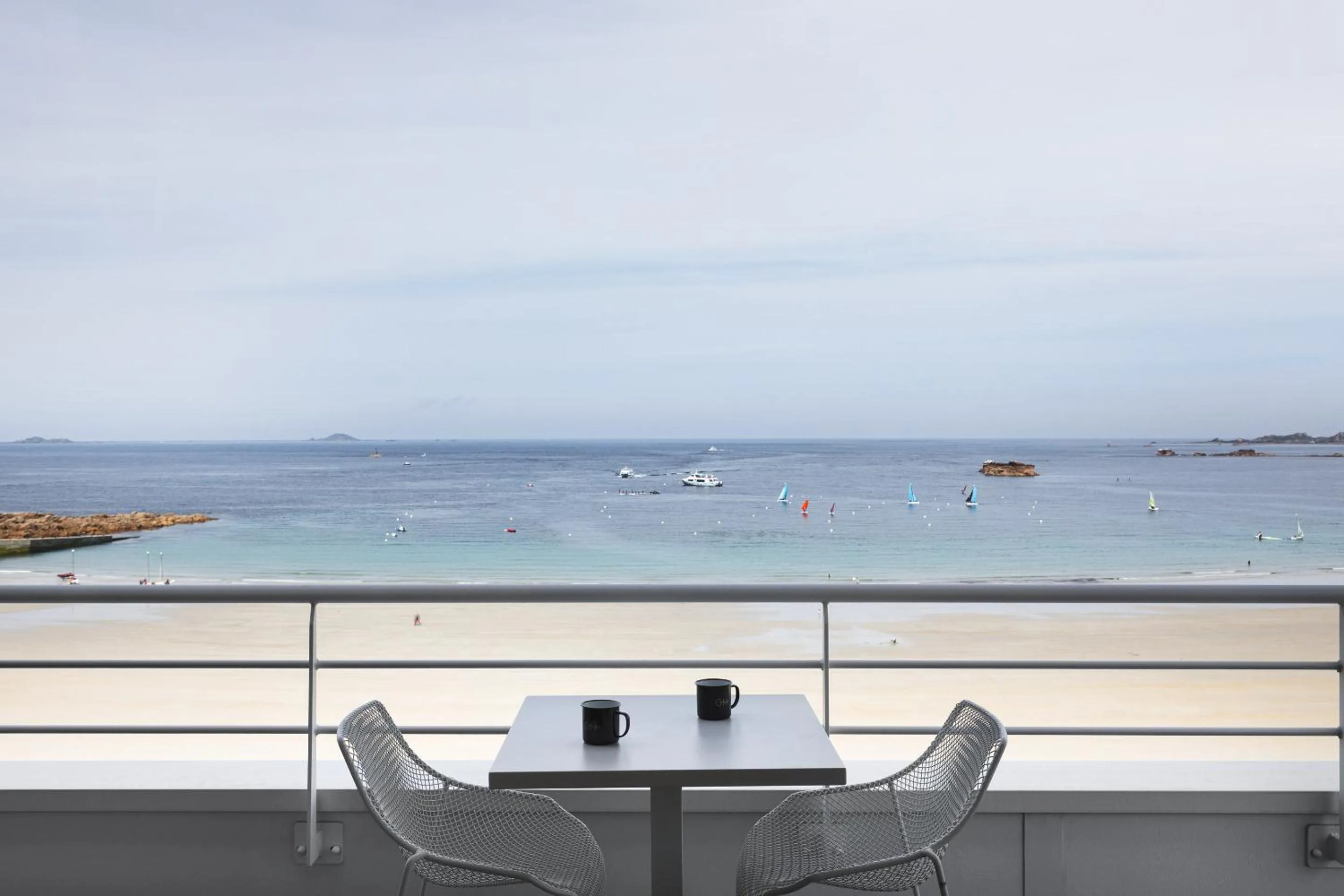 Balcony/Terrace in Grand Hôtel Perros-Guirec