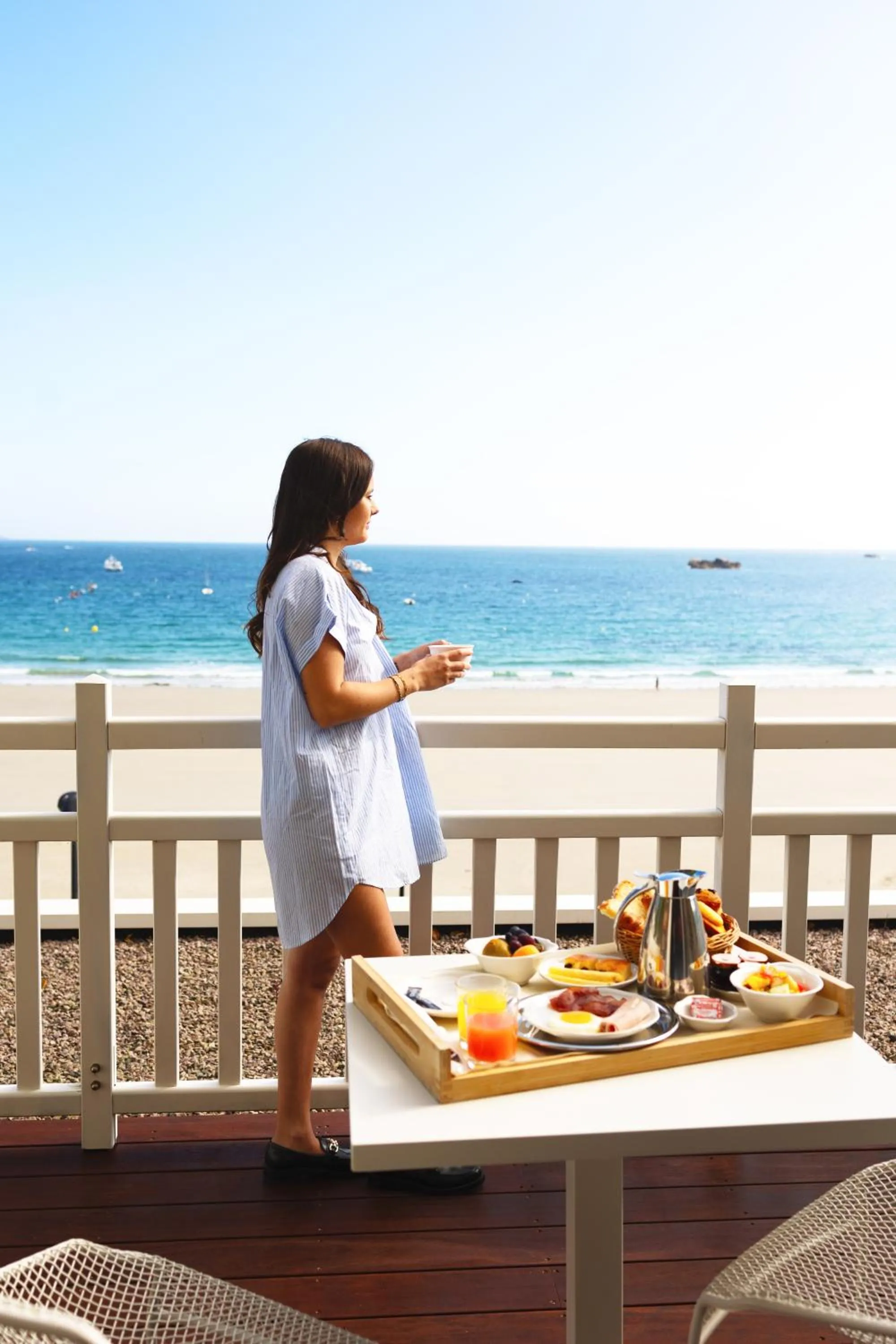 Balcony/Terrace in Grand Hôtel Perros-Guirec