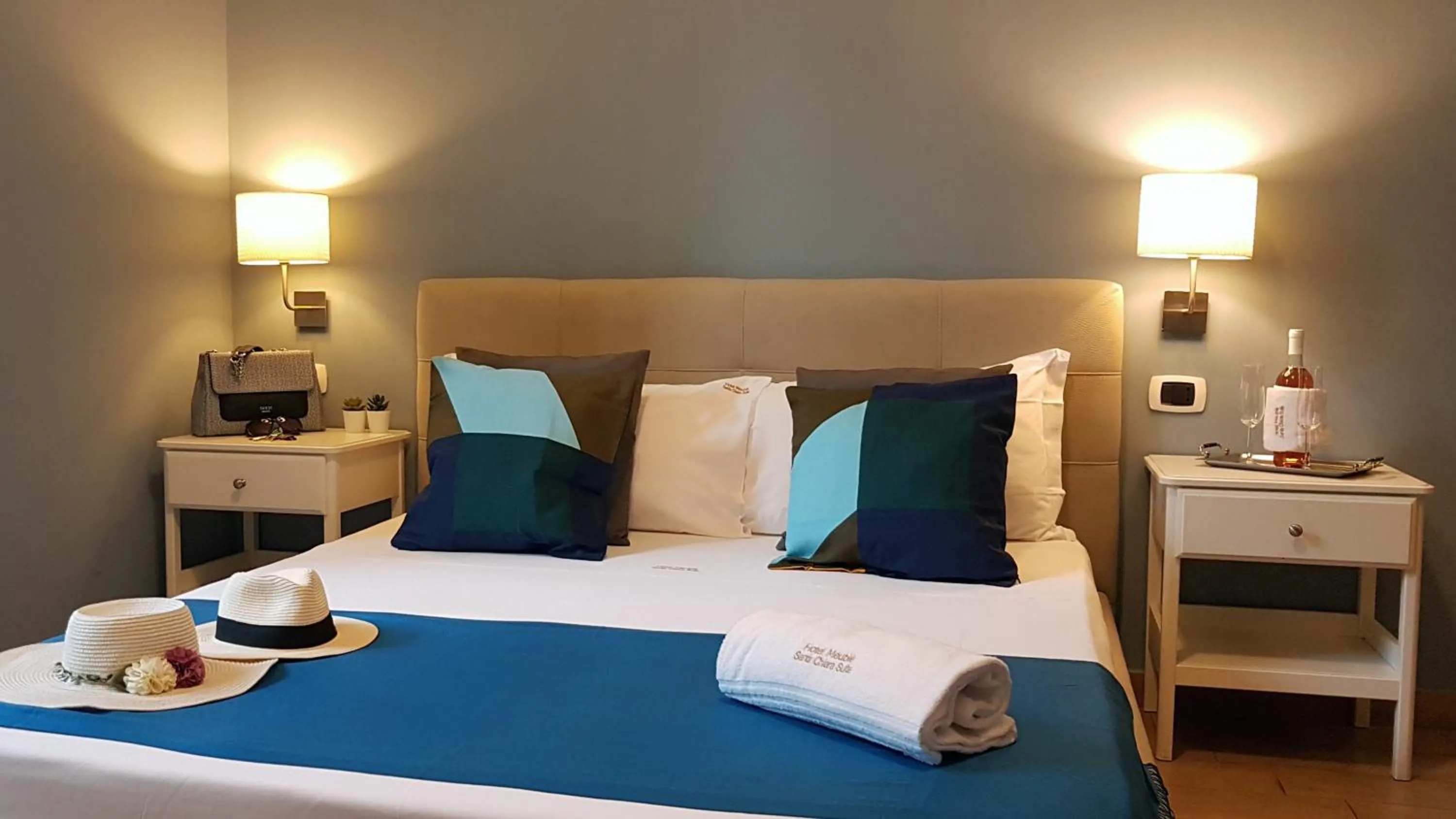 Bed in Hotel Meublè Santa Chiara Suite