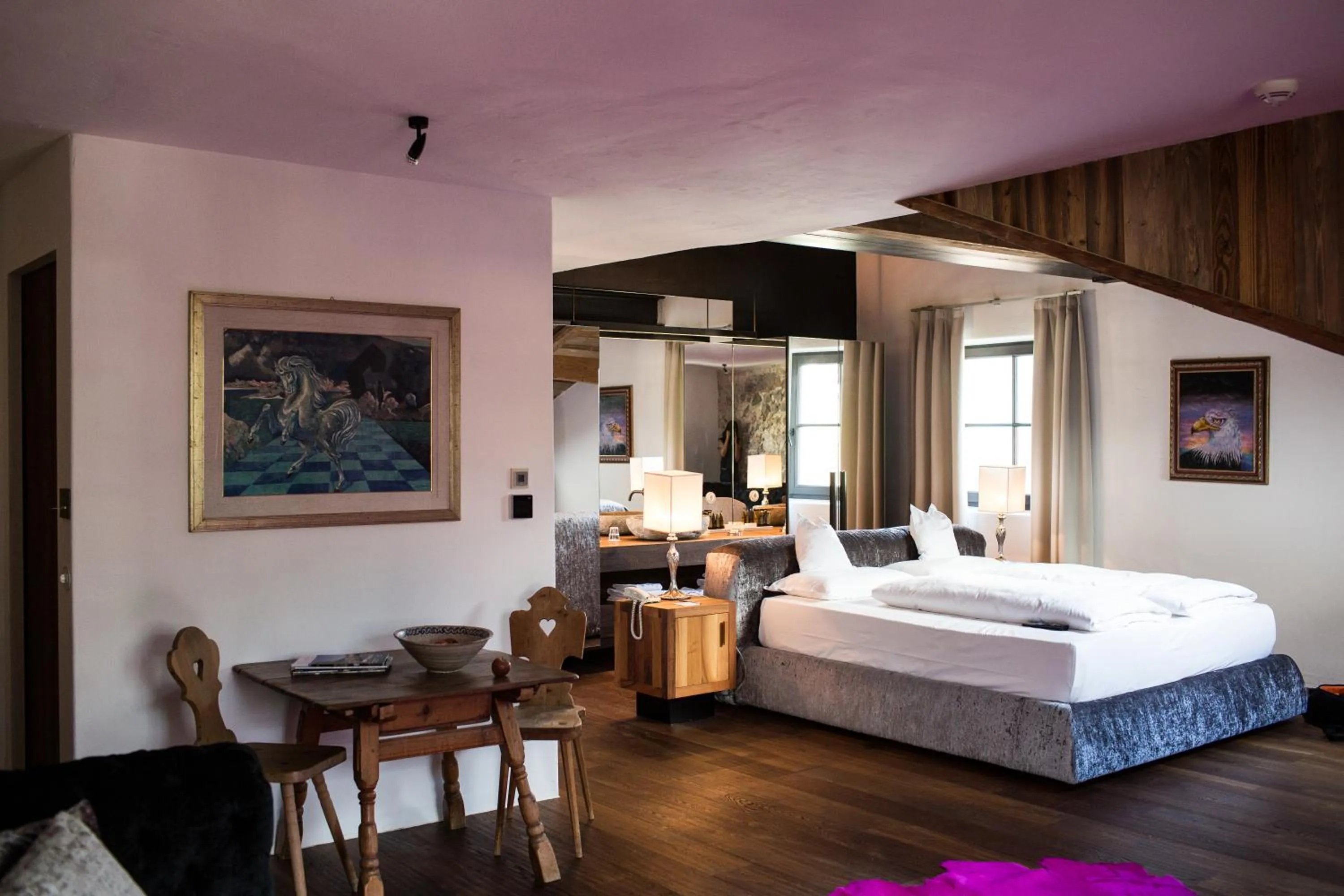 Photo of the whole room, Bed in Romantik Hotel Turm