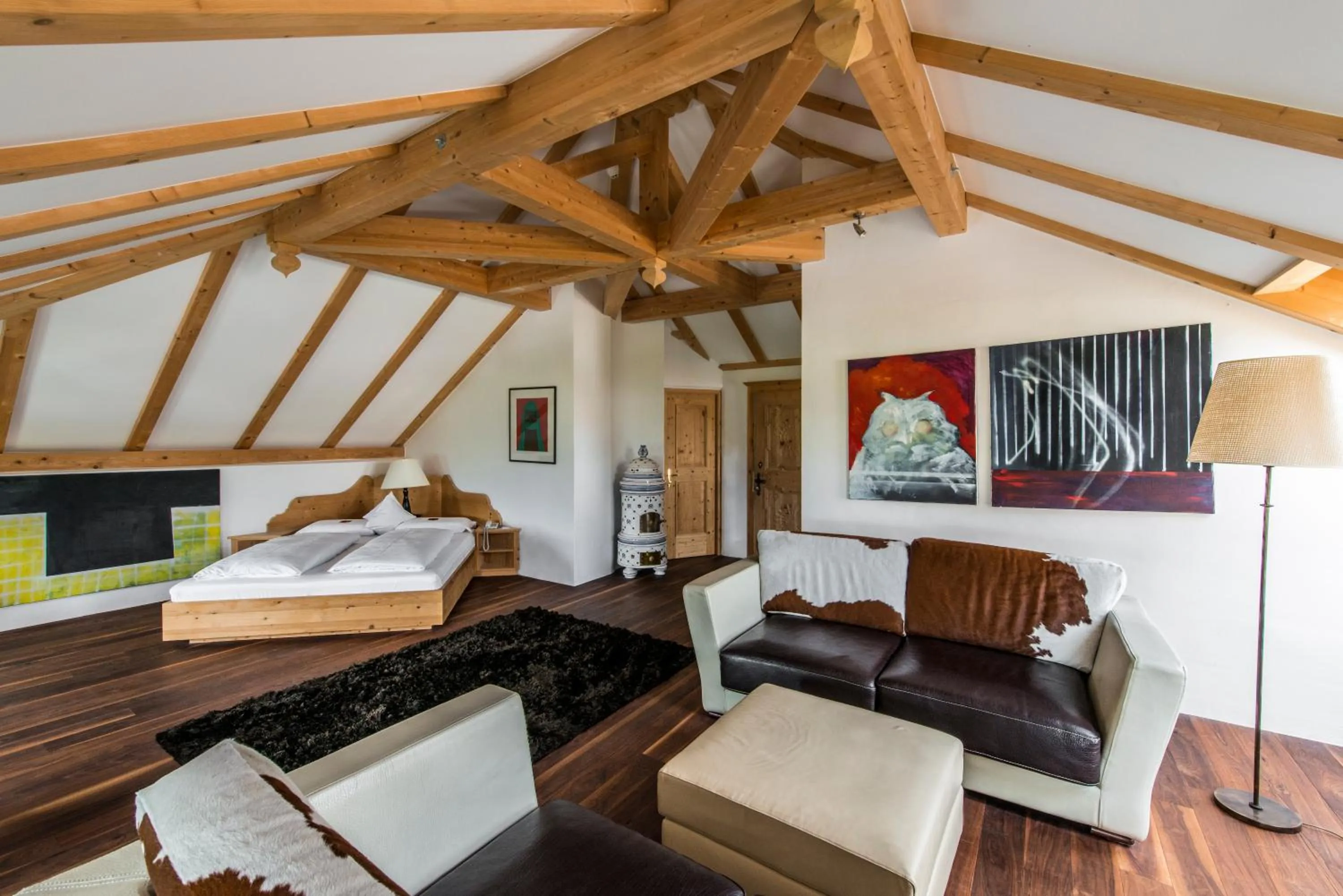 Photo of the whole room, Bed in Romantik Hotel Turm