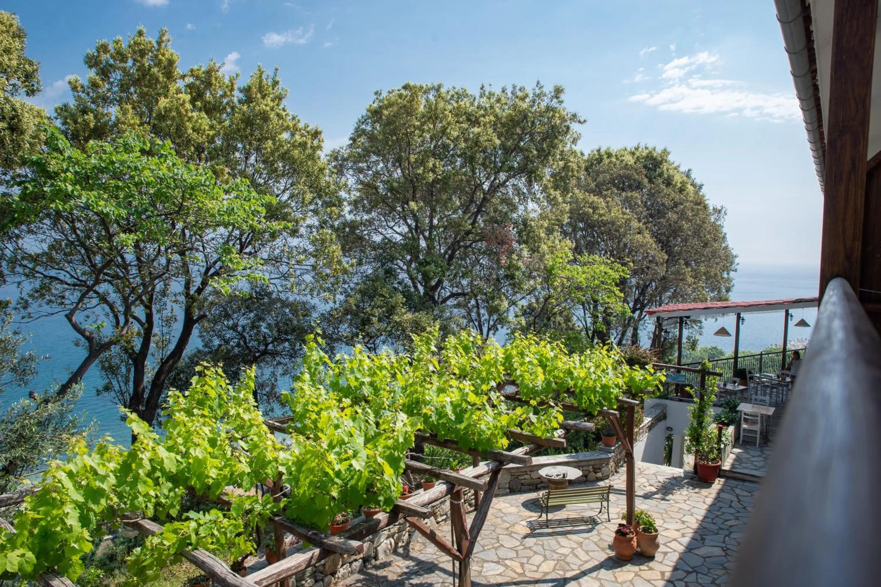 Balcony/Terrace in Marabou Hotel Chorefto