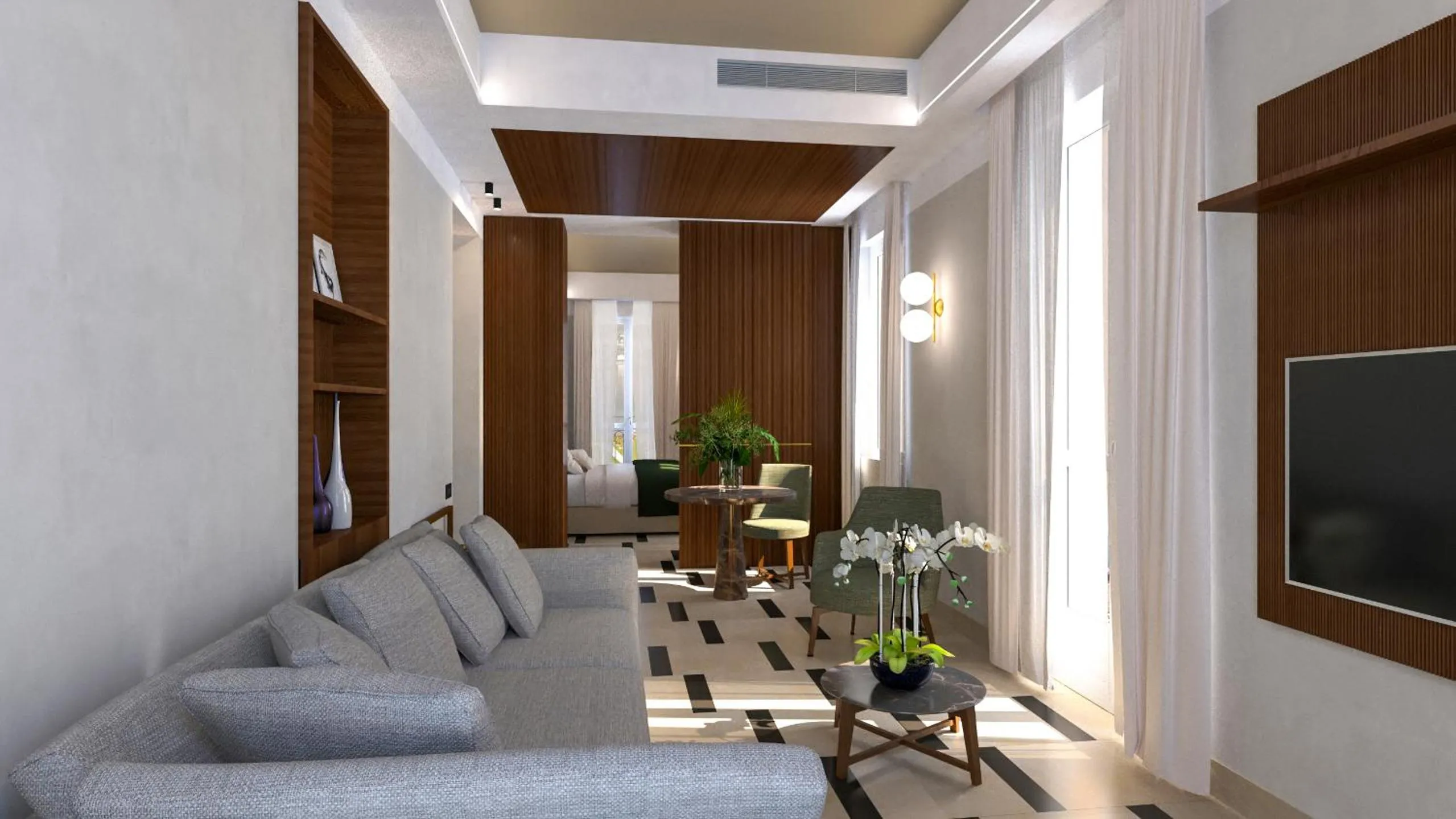 Living room in Hotel Belvedere