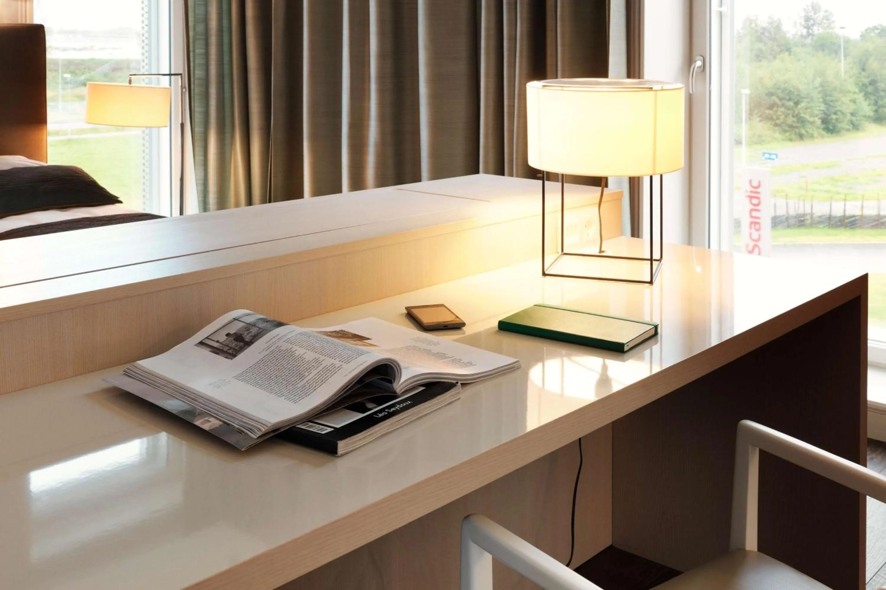 Bedroom in Scandic Oslo Airport